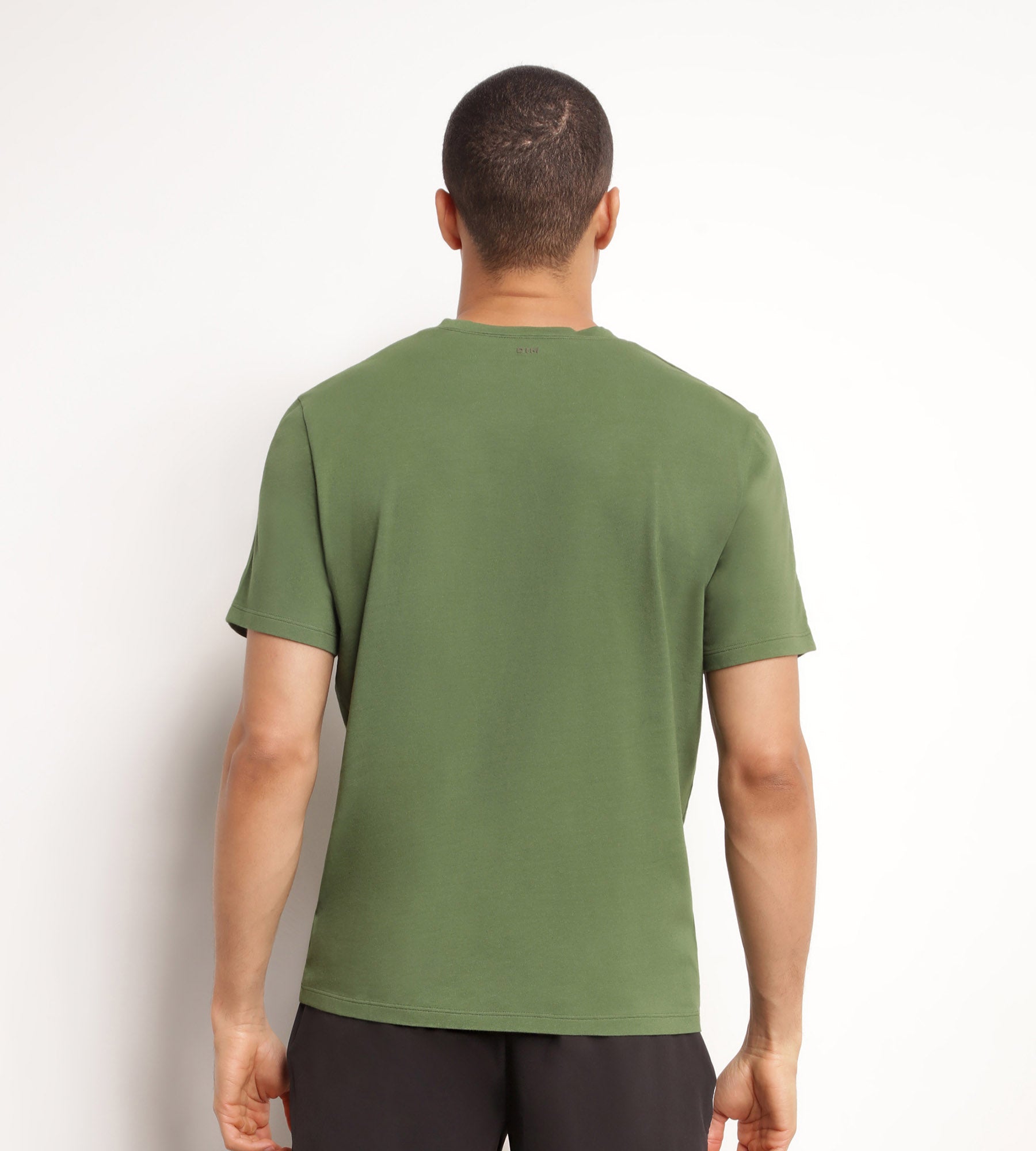 DIM Camiseta deportiva termorreguladora de hombre verde caqui Dim Move