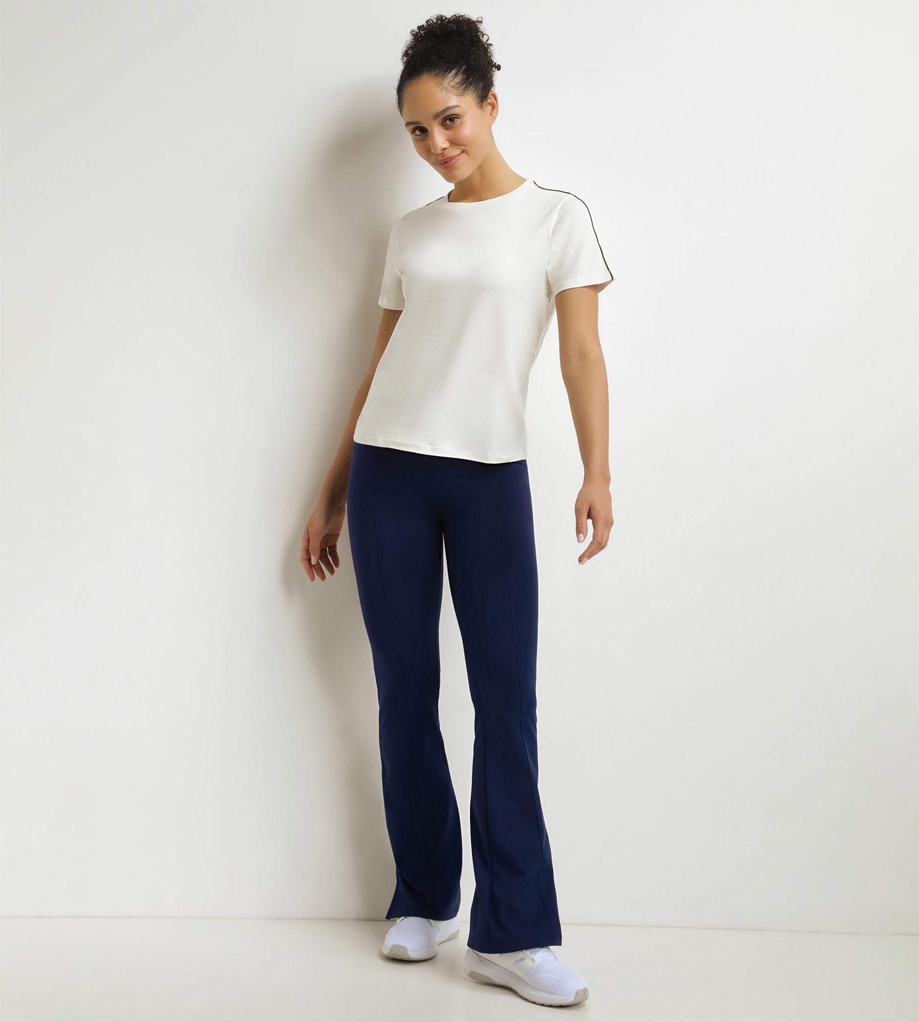 DIM Camiseta de deporte de punto termorregulador para mujer Ecru Dim Move