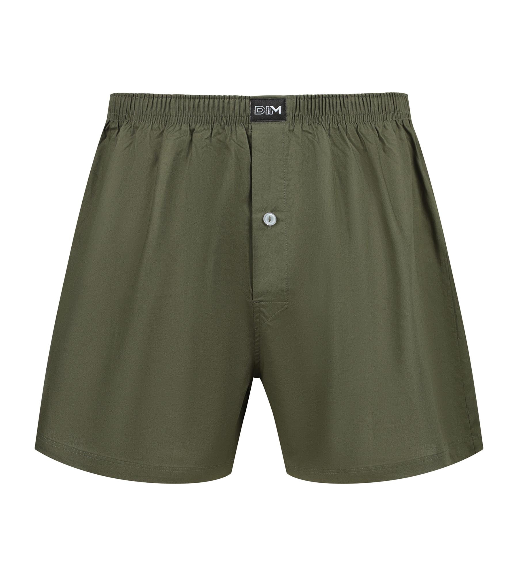 DIM Pantalón corto de tenis verde para hombre Algodón Stretch