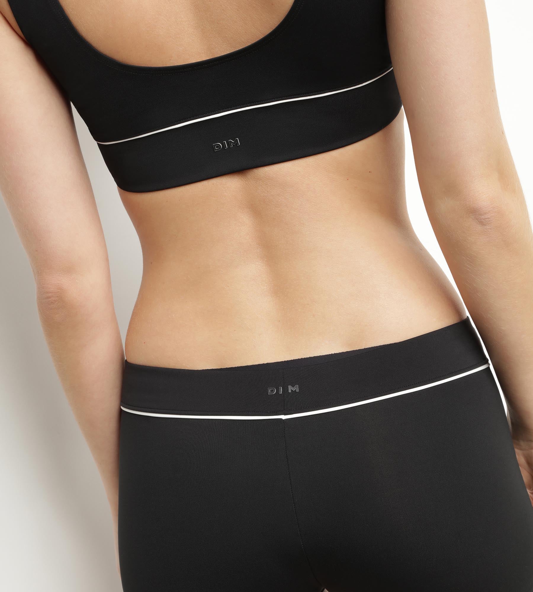 DIM Culotte de baño de mujer de microfibra negro Dim Move