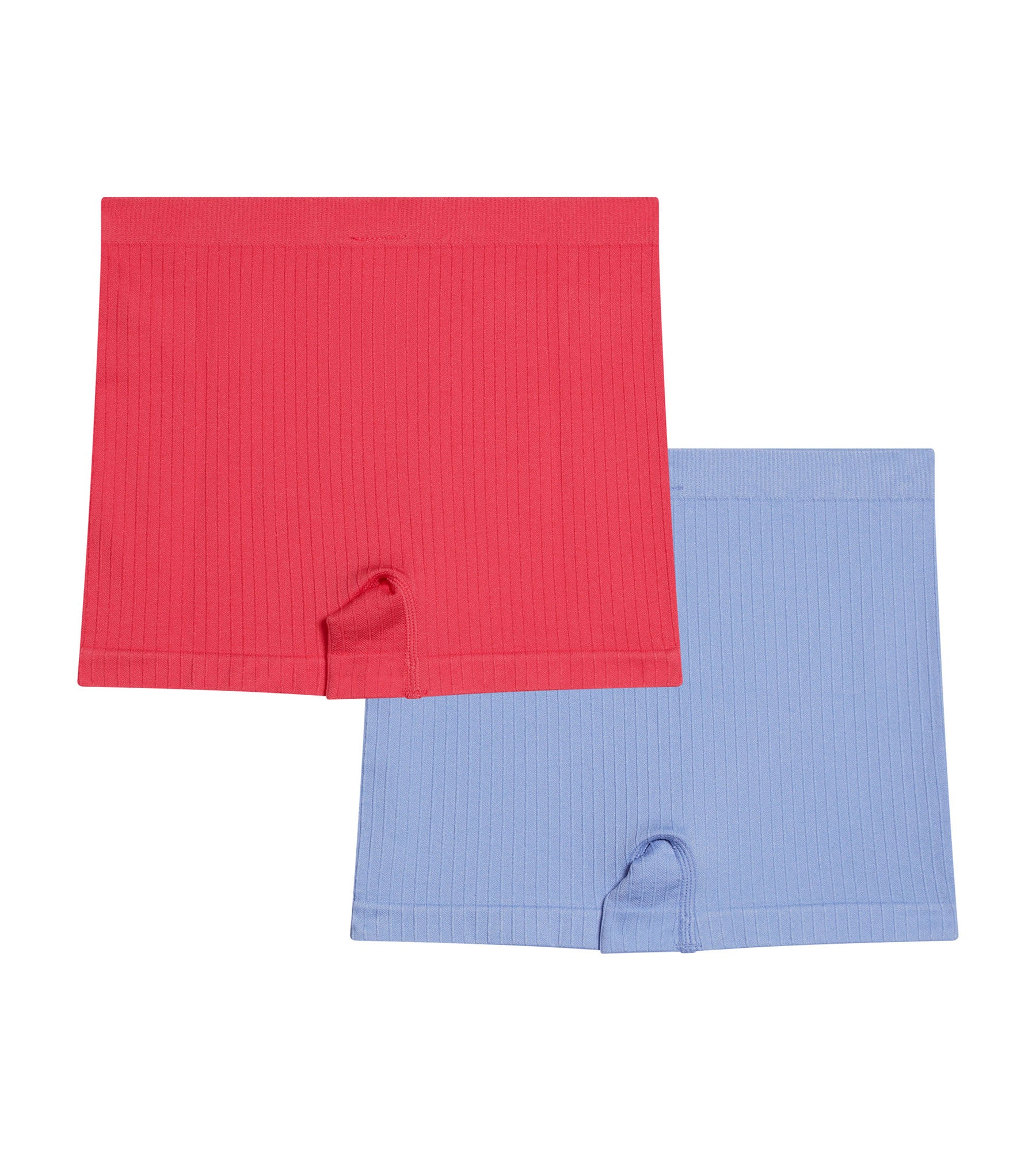 DIM Pack de 2 calzoncillos de microfibra sin costuras Chardon Azul y Rosa Dim para niña