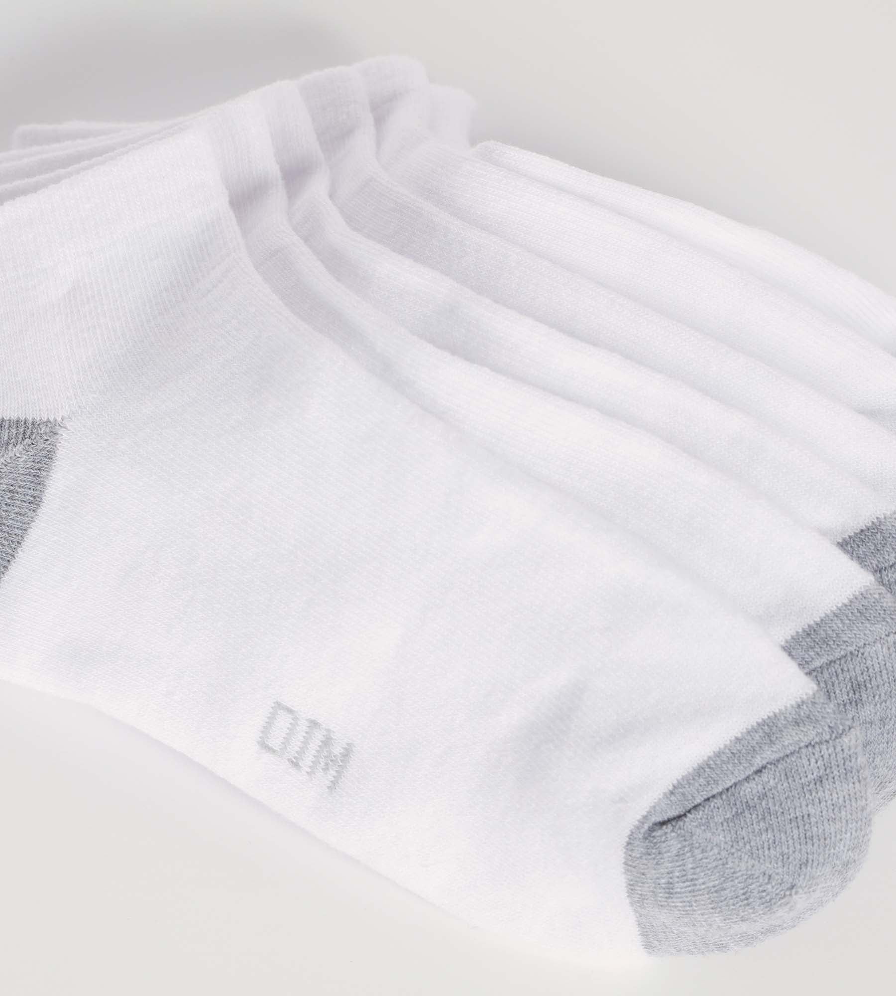 DIM Pack de 3 pares de calcetines de algodón para mujer Blanco Gris EcoDim Sport
