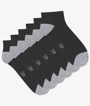 Pack de 3 pares de calcetines de algodón negro y gris para mujer EcoDim Sport