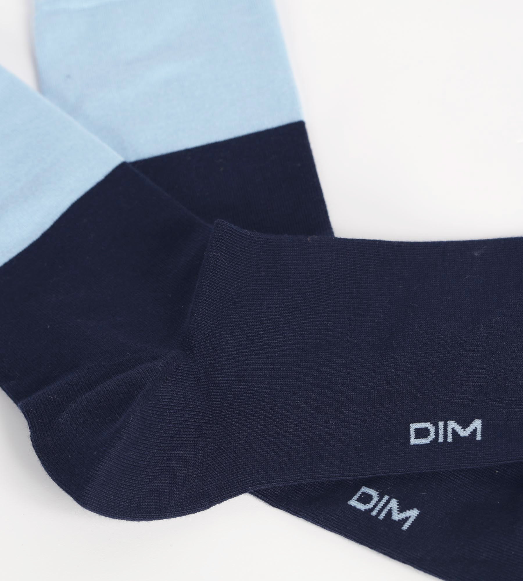 DIM Calcetines de algodón de colores para hombre Azul marino y azul Dim Fashion
