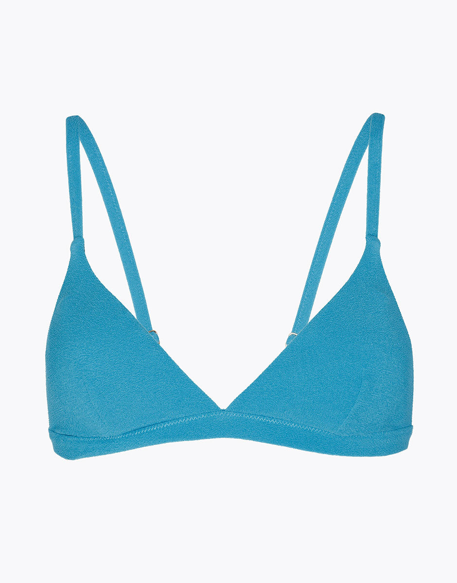 DIM Top de bikini triangular con relleno Spongy Otanio claro