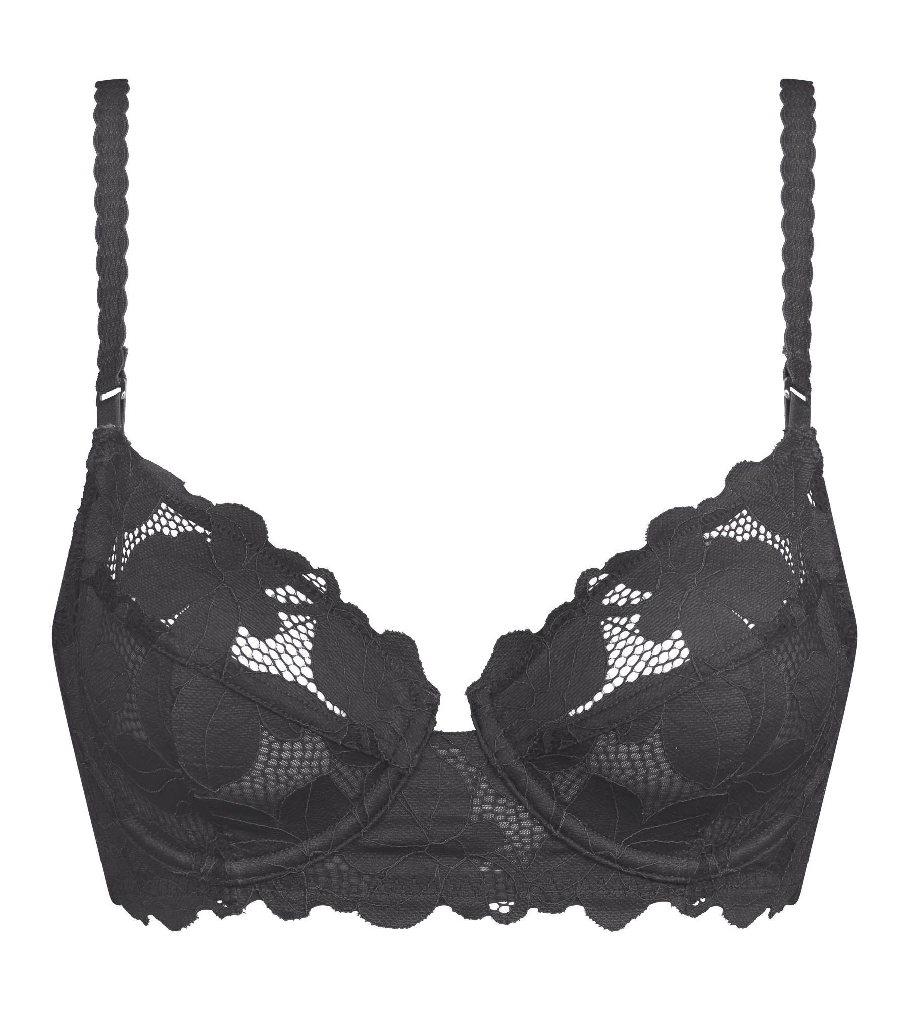 DIM Sujetador push-up con aros de encaje floral gris Dim Lacy