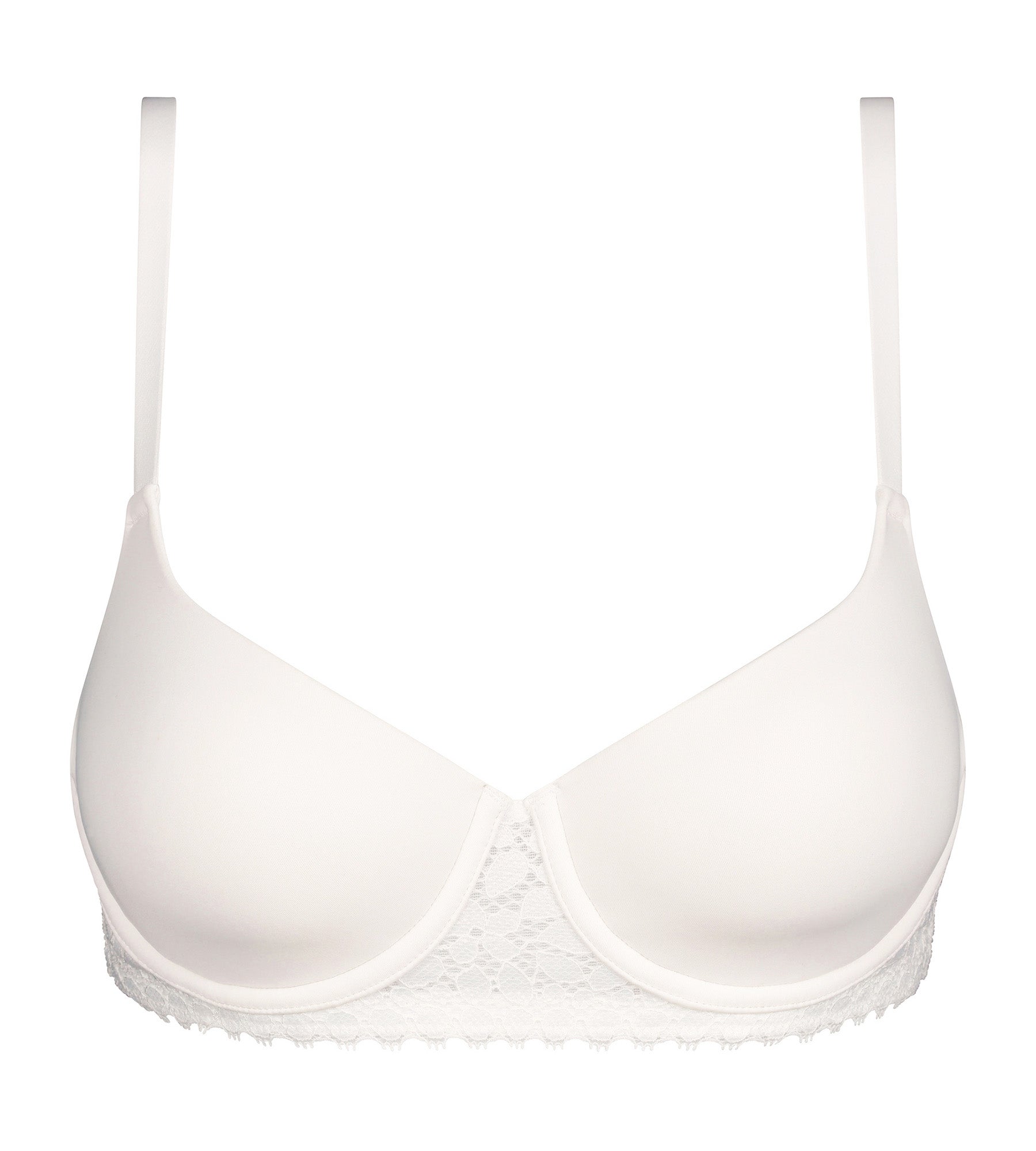 DIM Daily Dentelle Sujetador cesta con aros de microfibra blanco