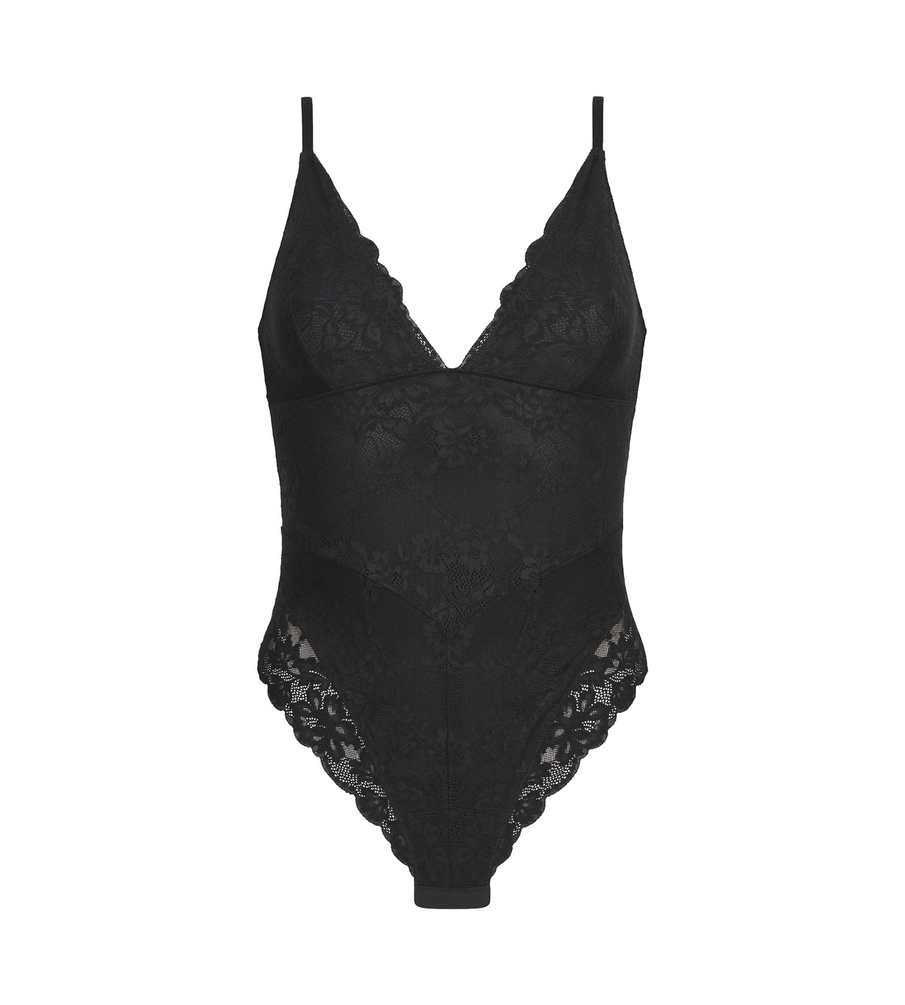 DIM Body moldeador mujer encaje y microfibra negro Dim Silhouette Elegance