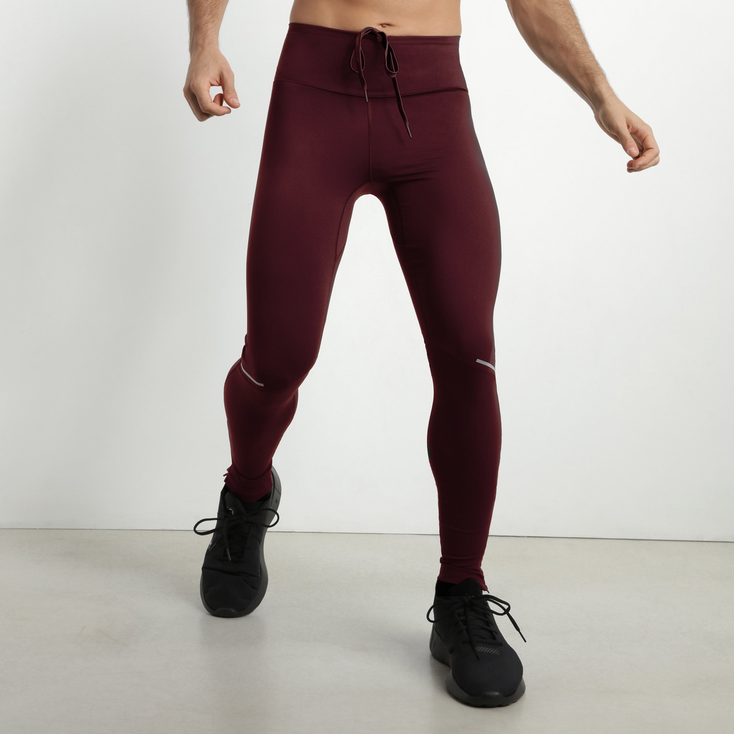 DIM Mallas deportivas ajustables para hombre en microfibra burdeos Dim Move