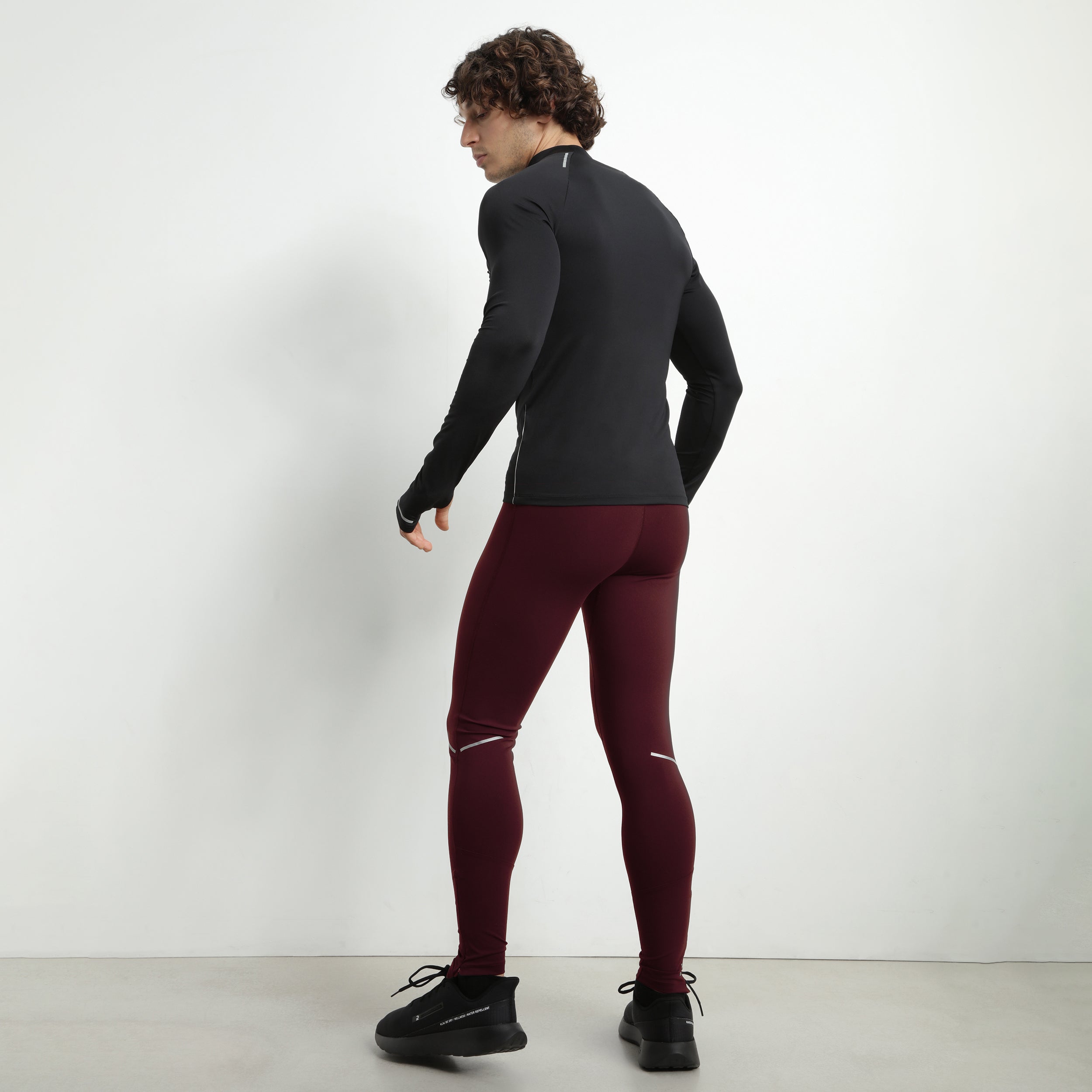 DIM Mallas deportivas ajustables para hombre en microfibra burdeos Dim Move