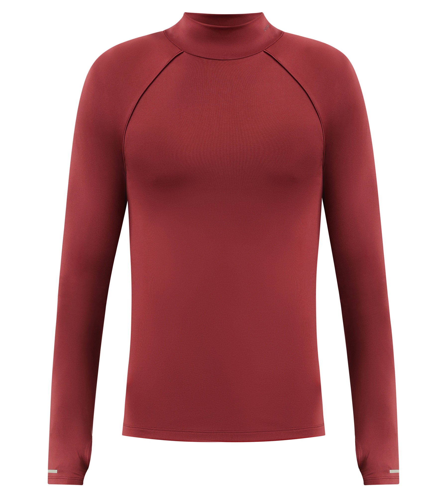 DIM Top deportivo de hombre con cuello alto en microfibra burdeos Dim Move