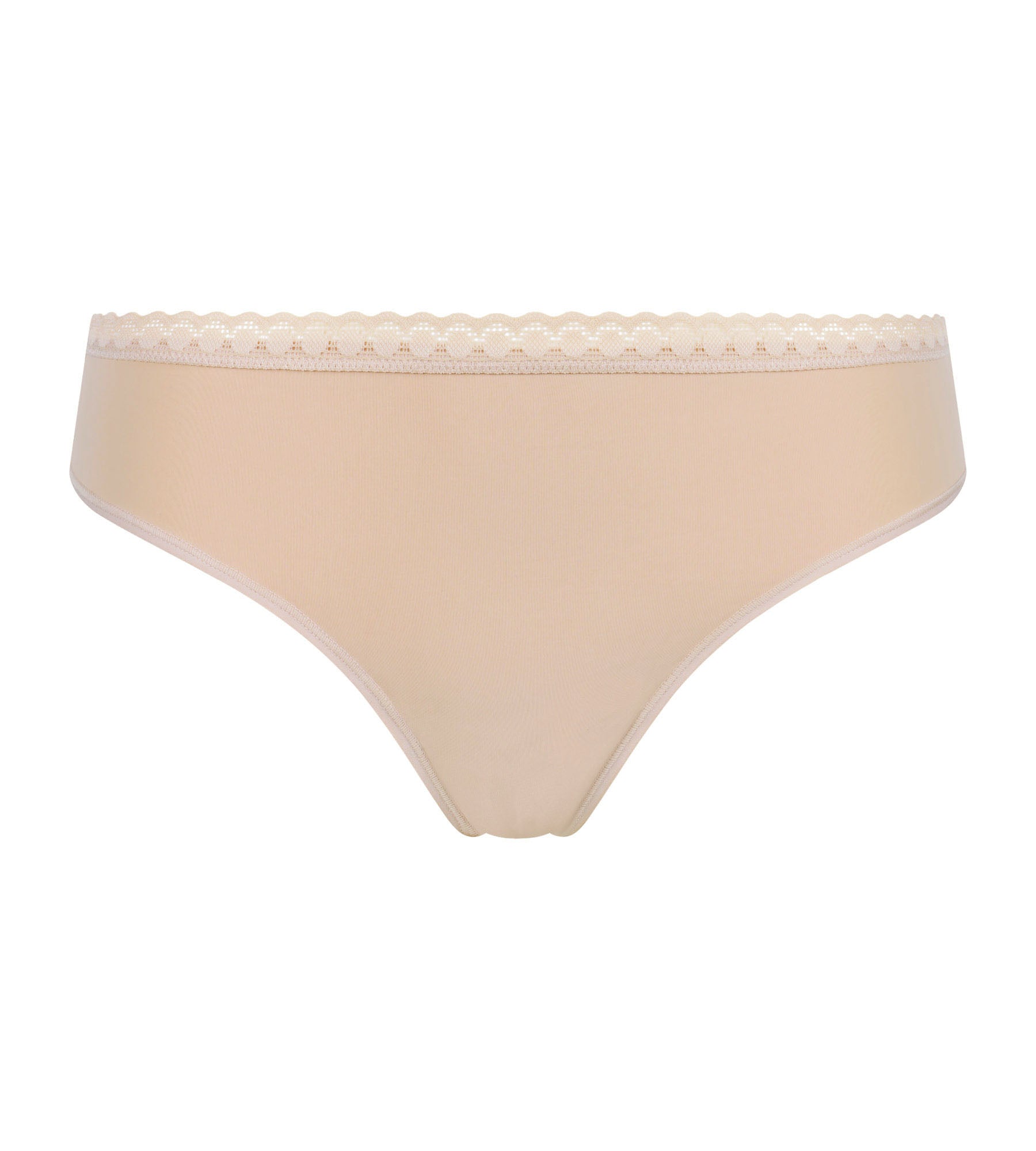 DIM Tanga de mujer con encaje Nude Daily Micro