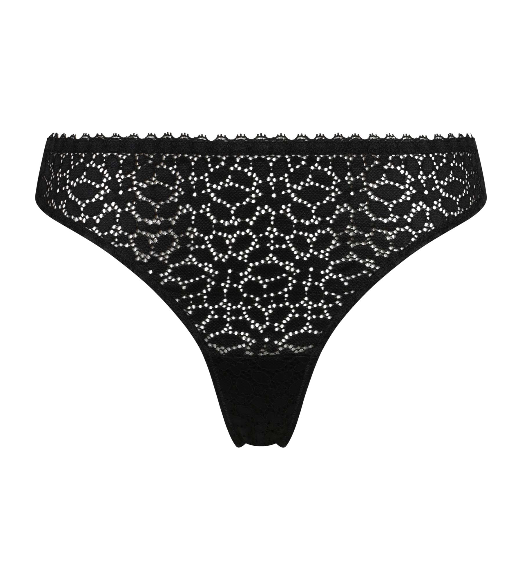 DIM Tanga negro mujer Dim Daily Dentelle