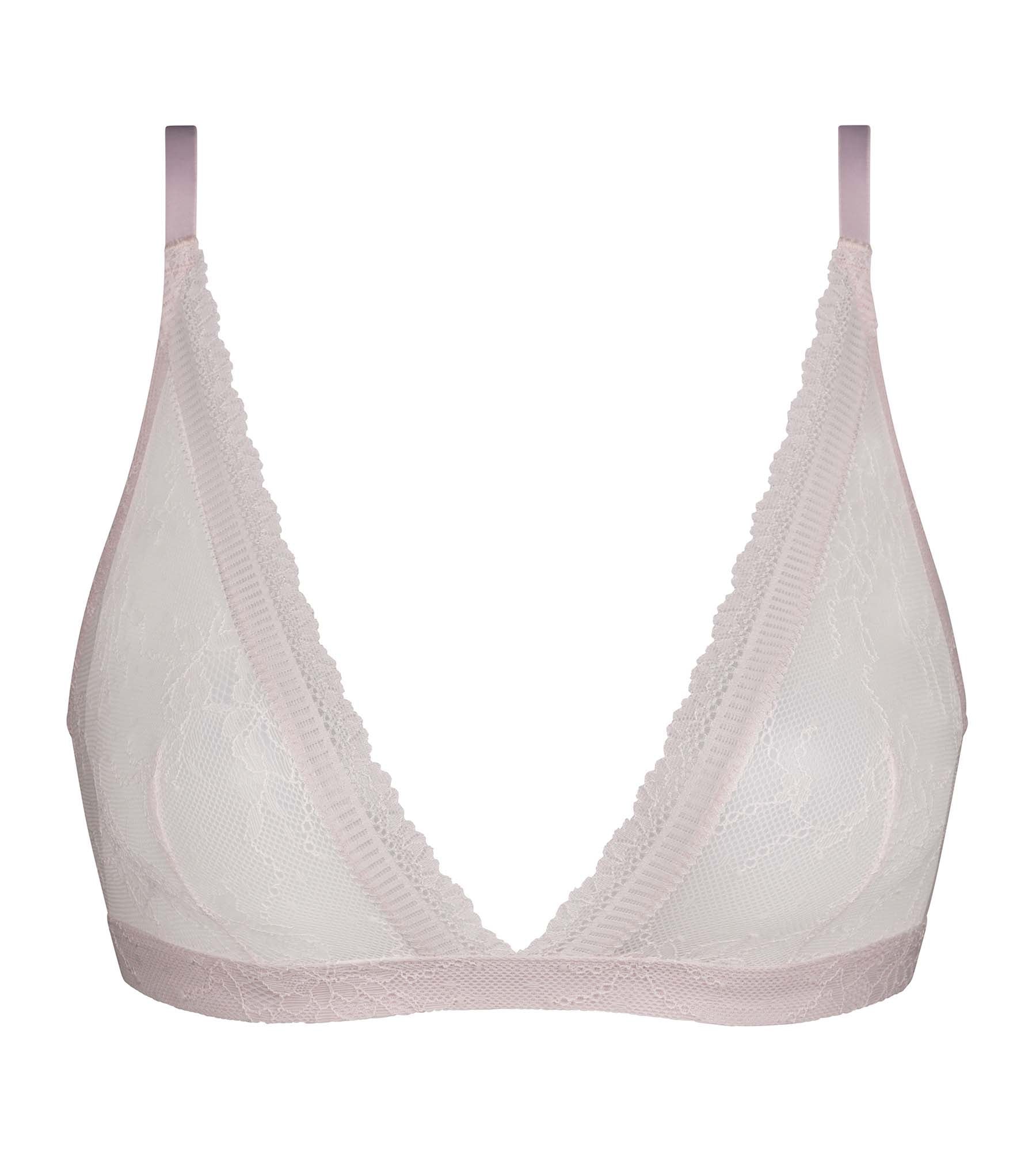 DIM Sujetador triángulo de encaje floral lila Dim Romance