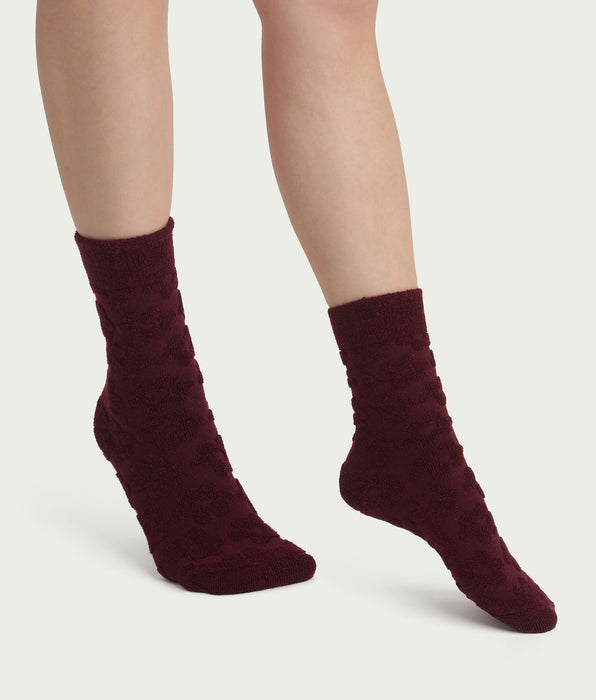 DIM Calcetines de mujer de rizo con flores Dim Mode