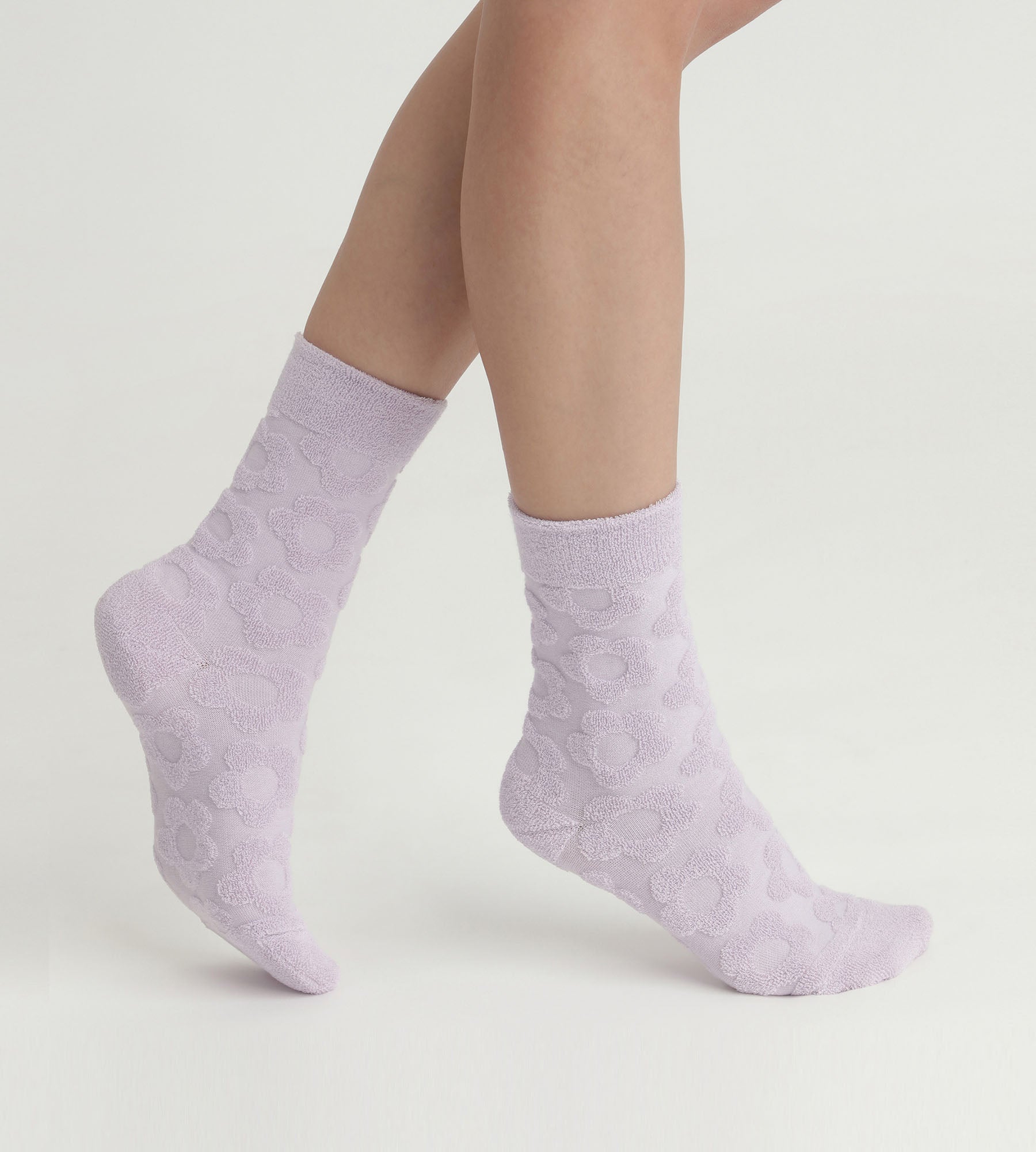 DIM Calcetines de rizo para mujer con flores Dim Mode