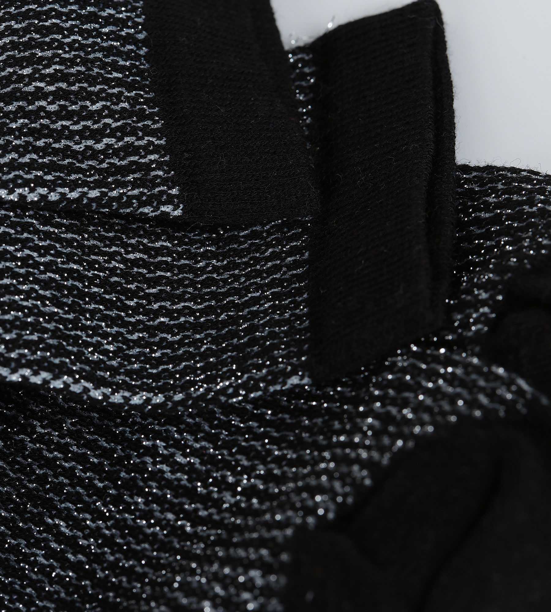 DIM Calcetines de mujer de Lurex negro y plateado Dim Mode