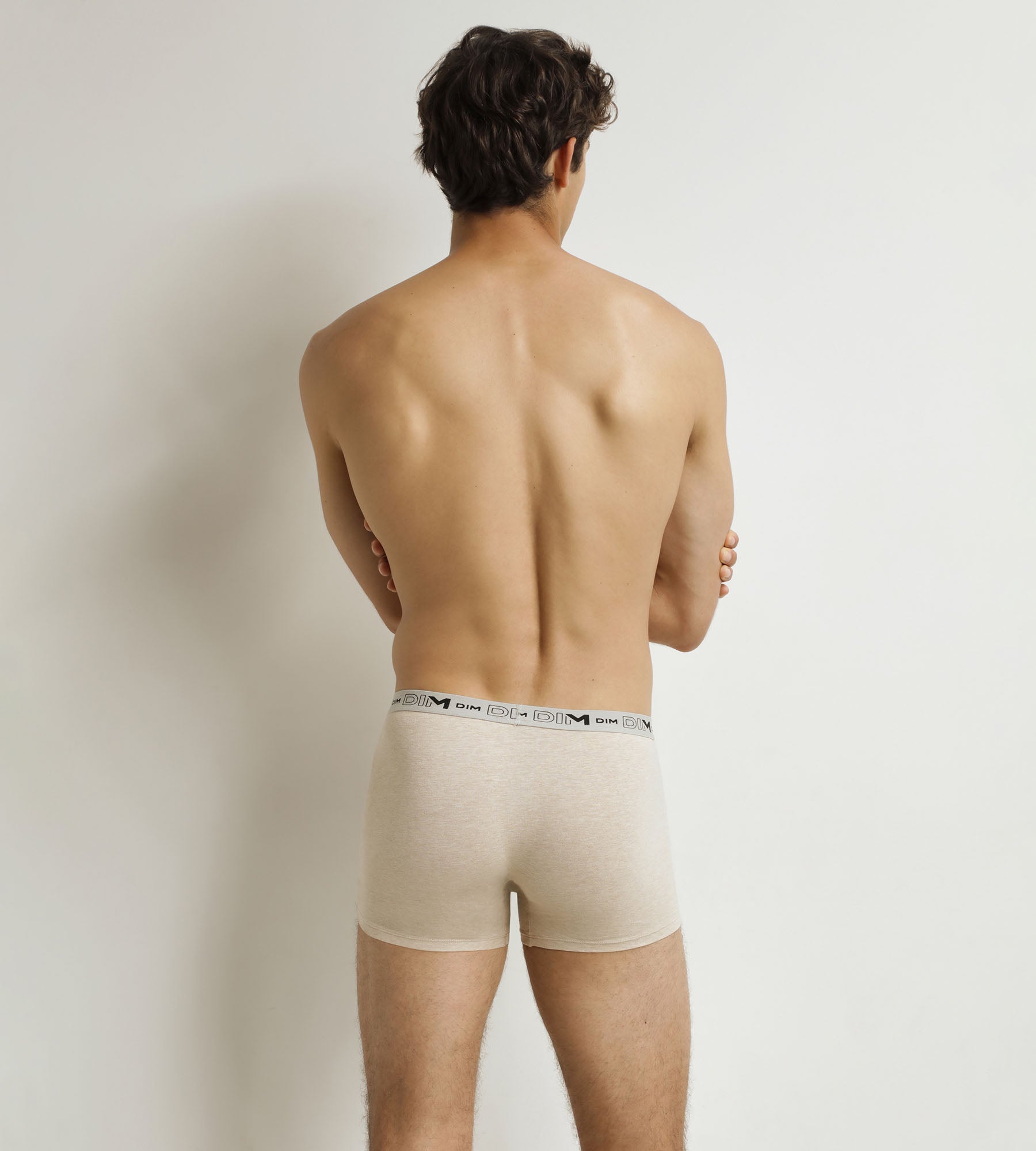 DIM Pack de 3 calzoncillos para hombre Beige Azul Caqui Algodón orgánico elástico