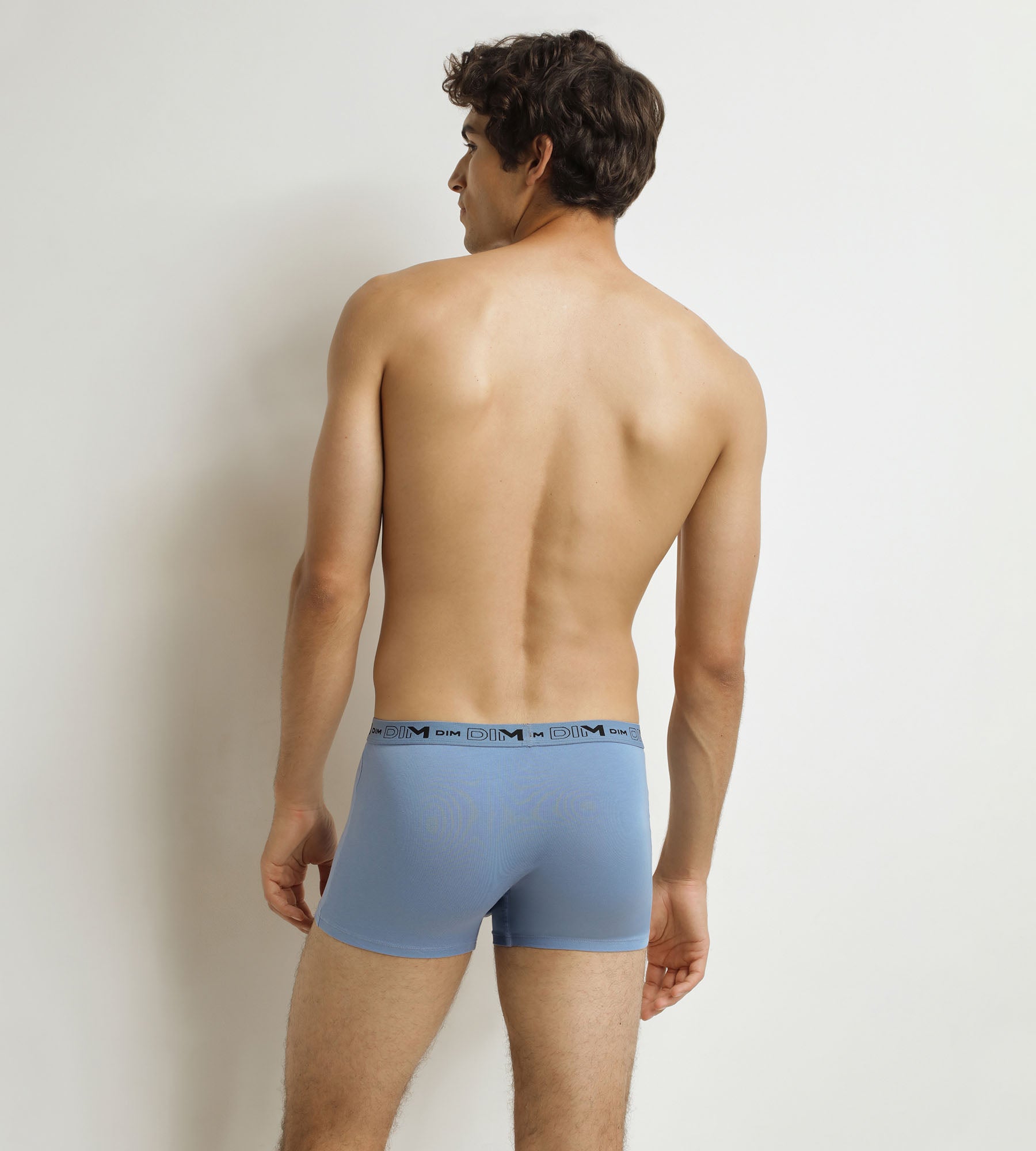 DIM Pack de 3 calzoncillos para hombre Gris Azul Negro Algodón orgánico elástico