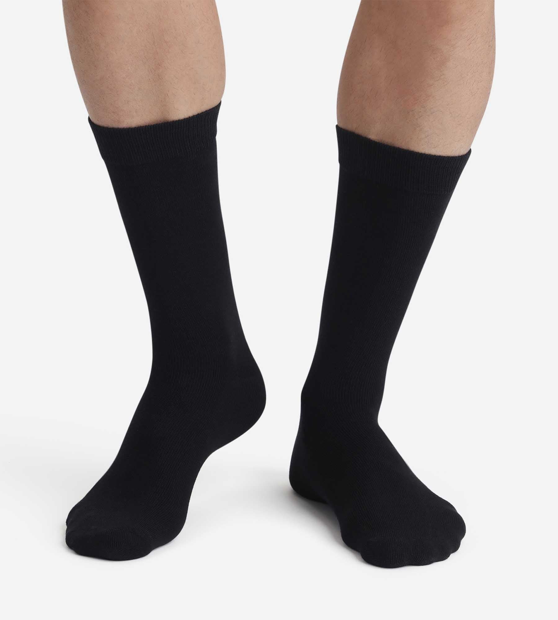 DIM Pack de 2 pares de calcetines negros Thermo para hombre