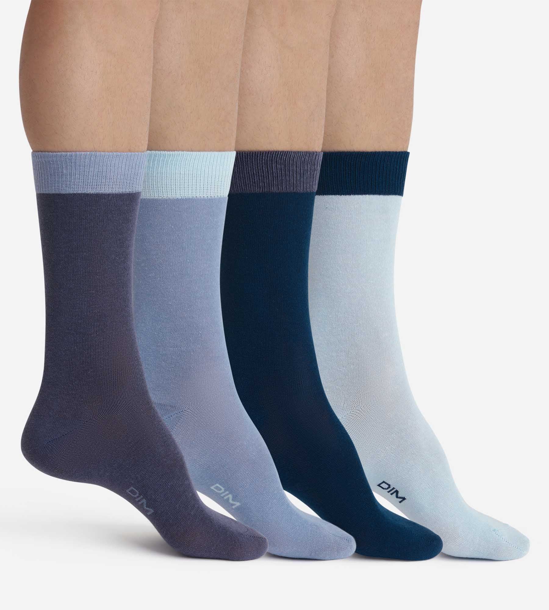 DIM Pack de 4 pares de calcetines de hombre Azul EcoDim Mode