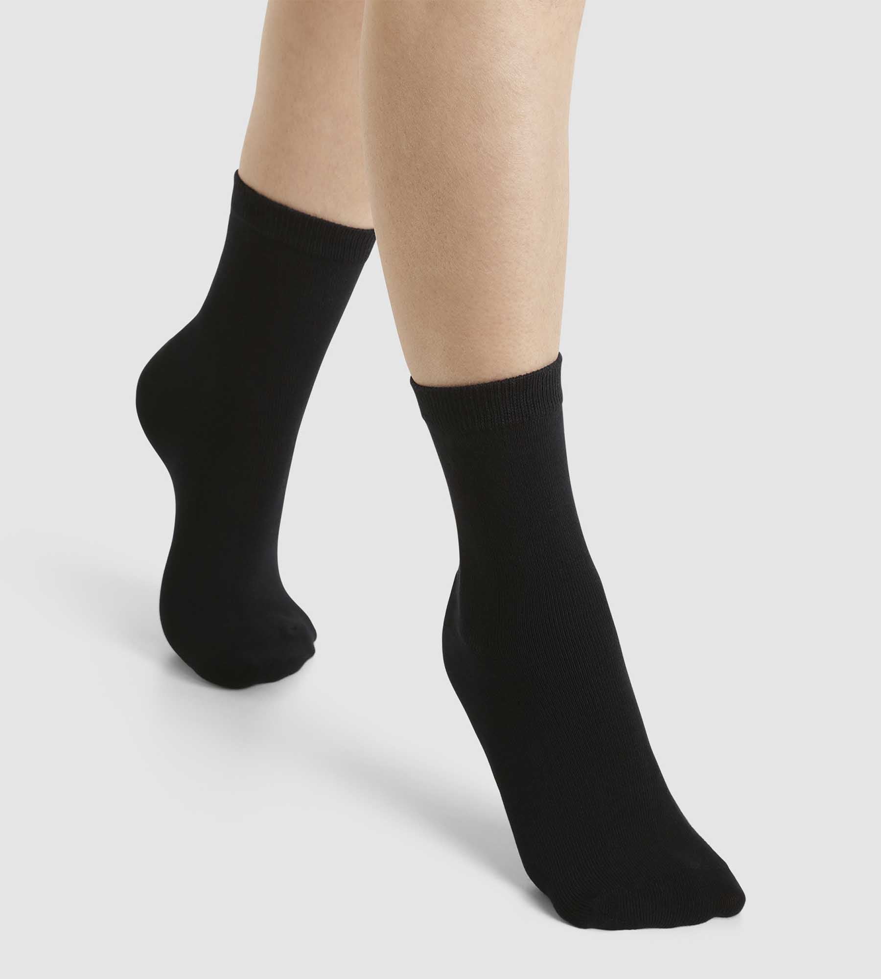 DIM Calcetines negros Thermo Fleece para niños