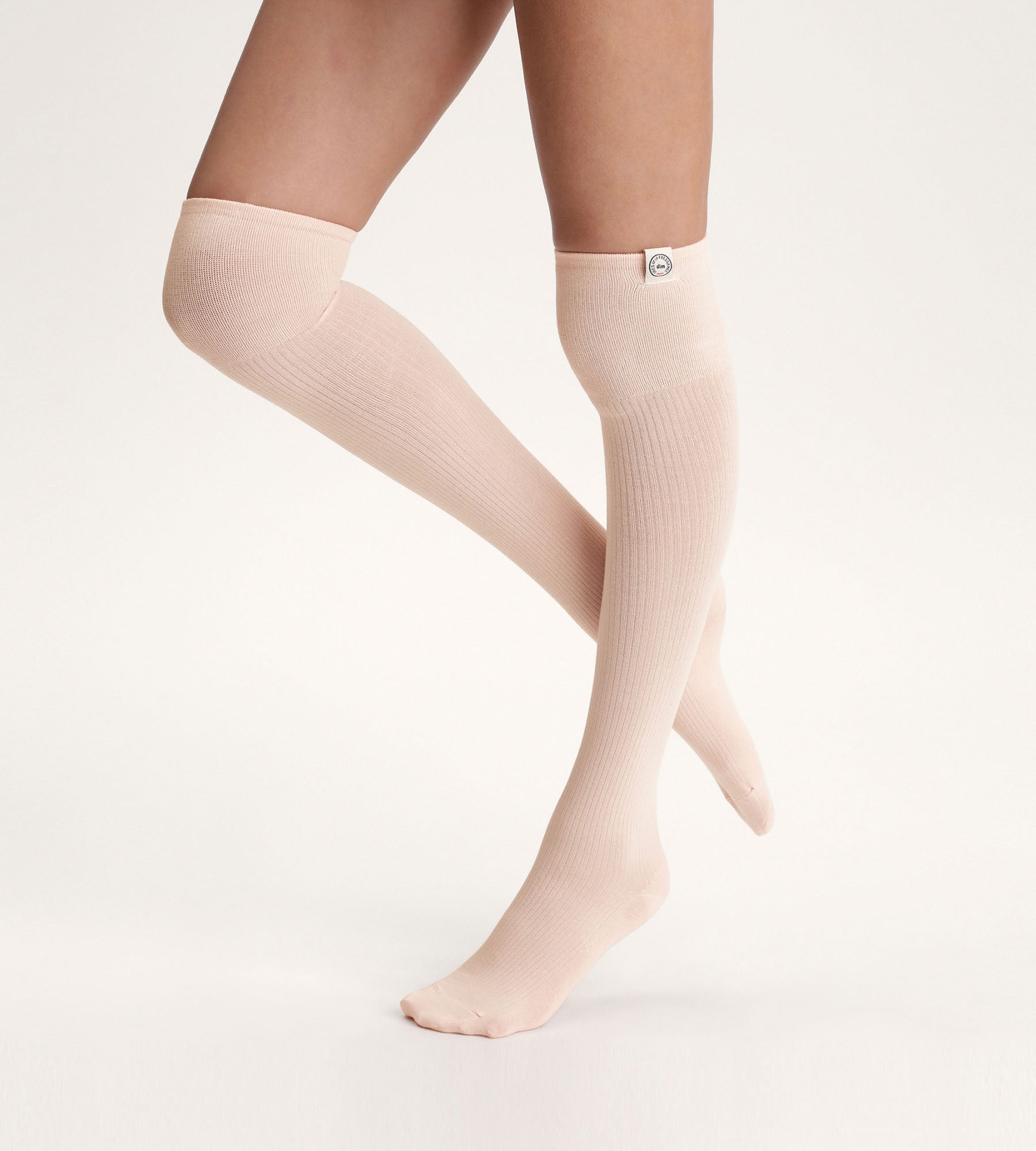 DIM Calcetines altos de mujer Pink Dim x Inès de La Fressange