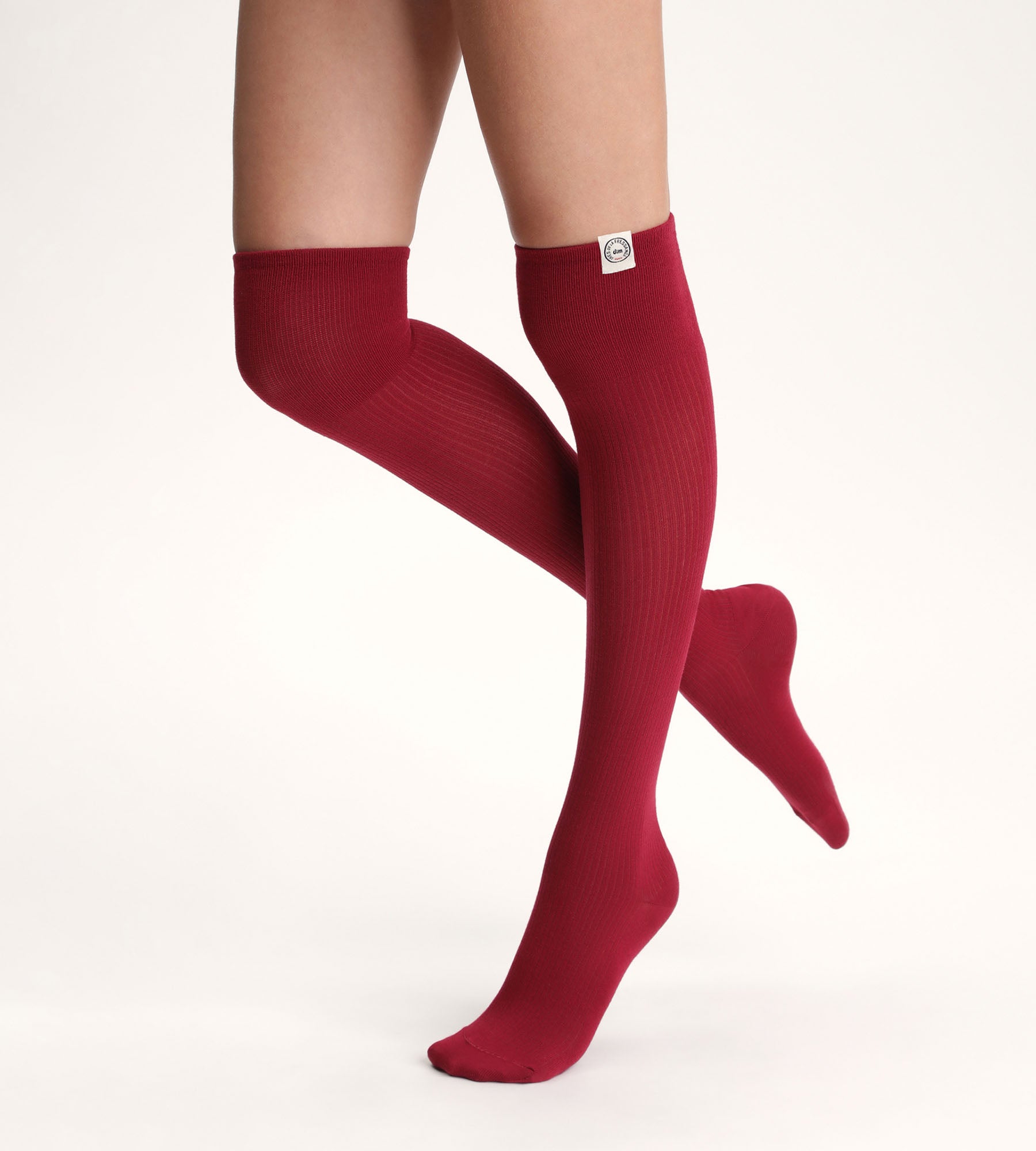 DIM Calcetines altos de mujer Red Dim x Inès de La Fressange