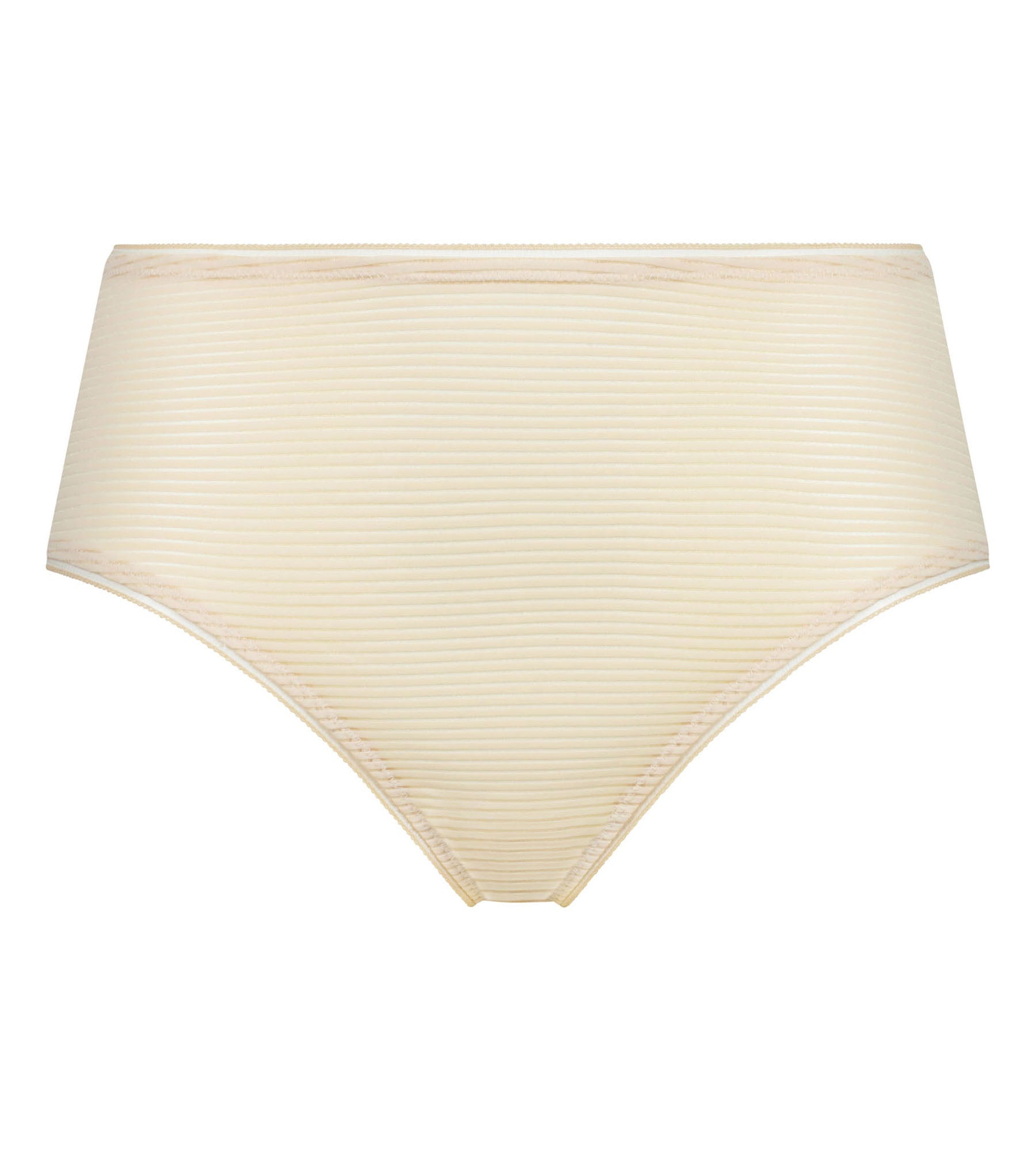 DIM Braga de mujer de cintura alta con rayas beige Dim x Inès de La Fressange