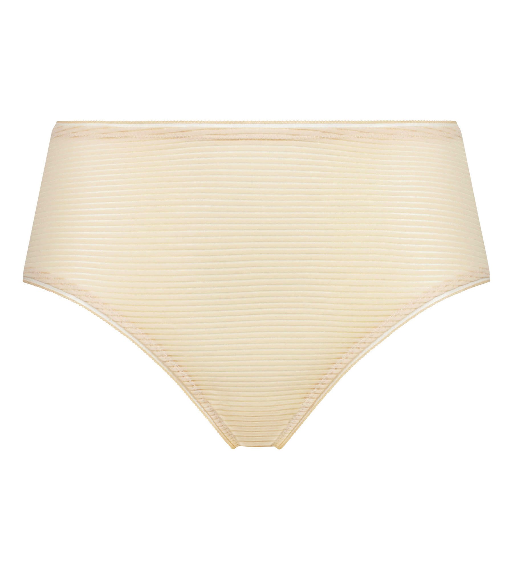 DIM Braga de mujer de cintura alta con rayas beige Dim x Inès de La Fressange