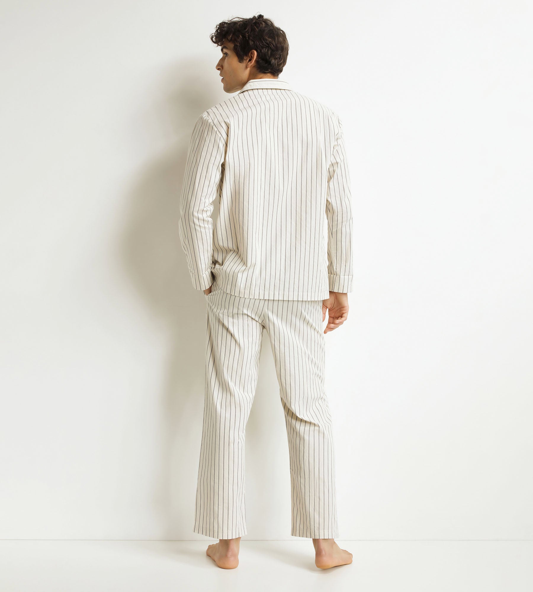 DIM Pantalón de pijama de rayas gris de mujer Dim x Inès de La Fressange