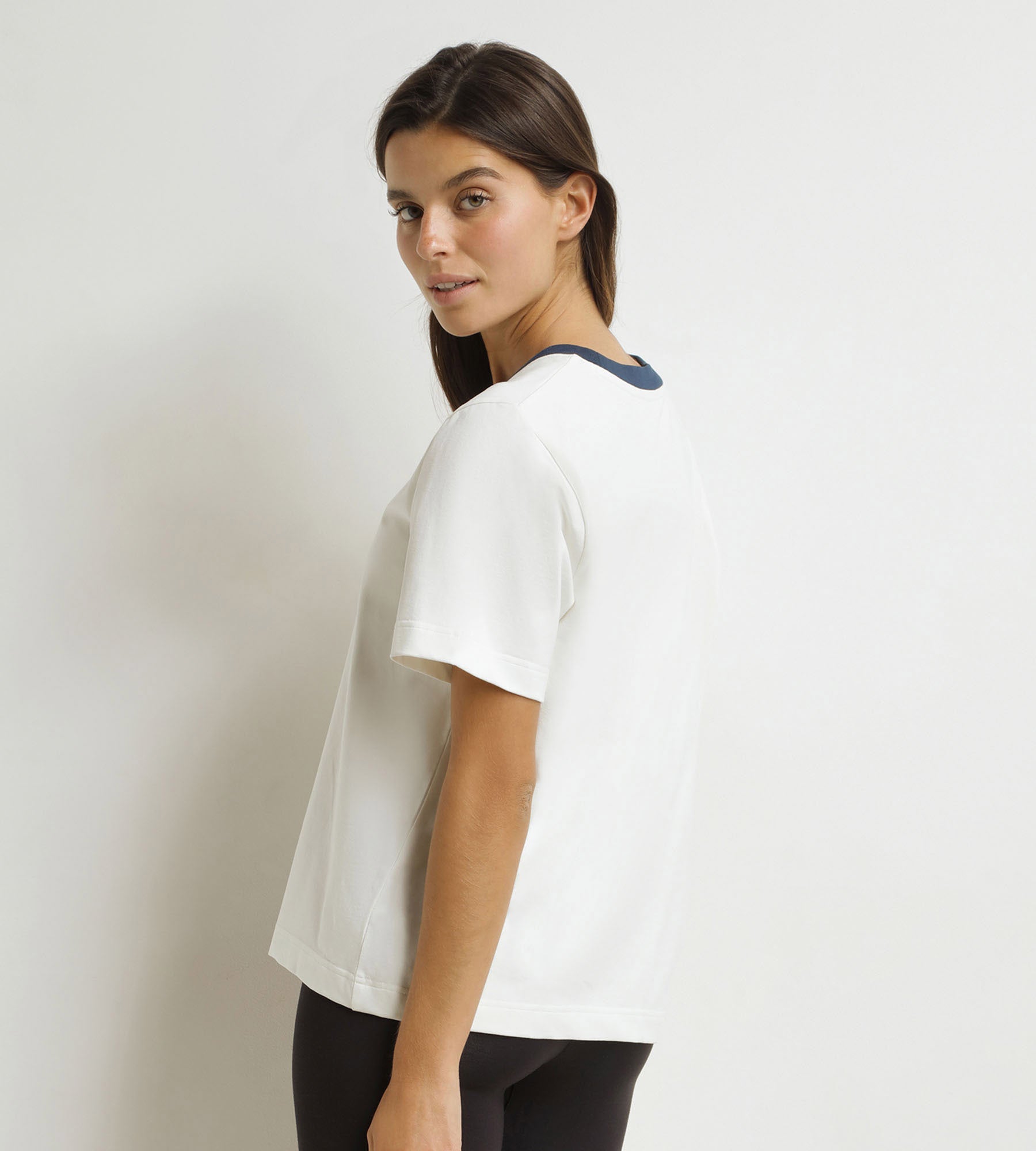 DIM Camiseta de mujer de nácar azul Dim x Inès de La Fressange