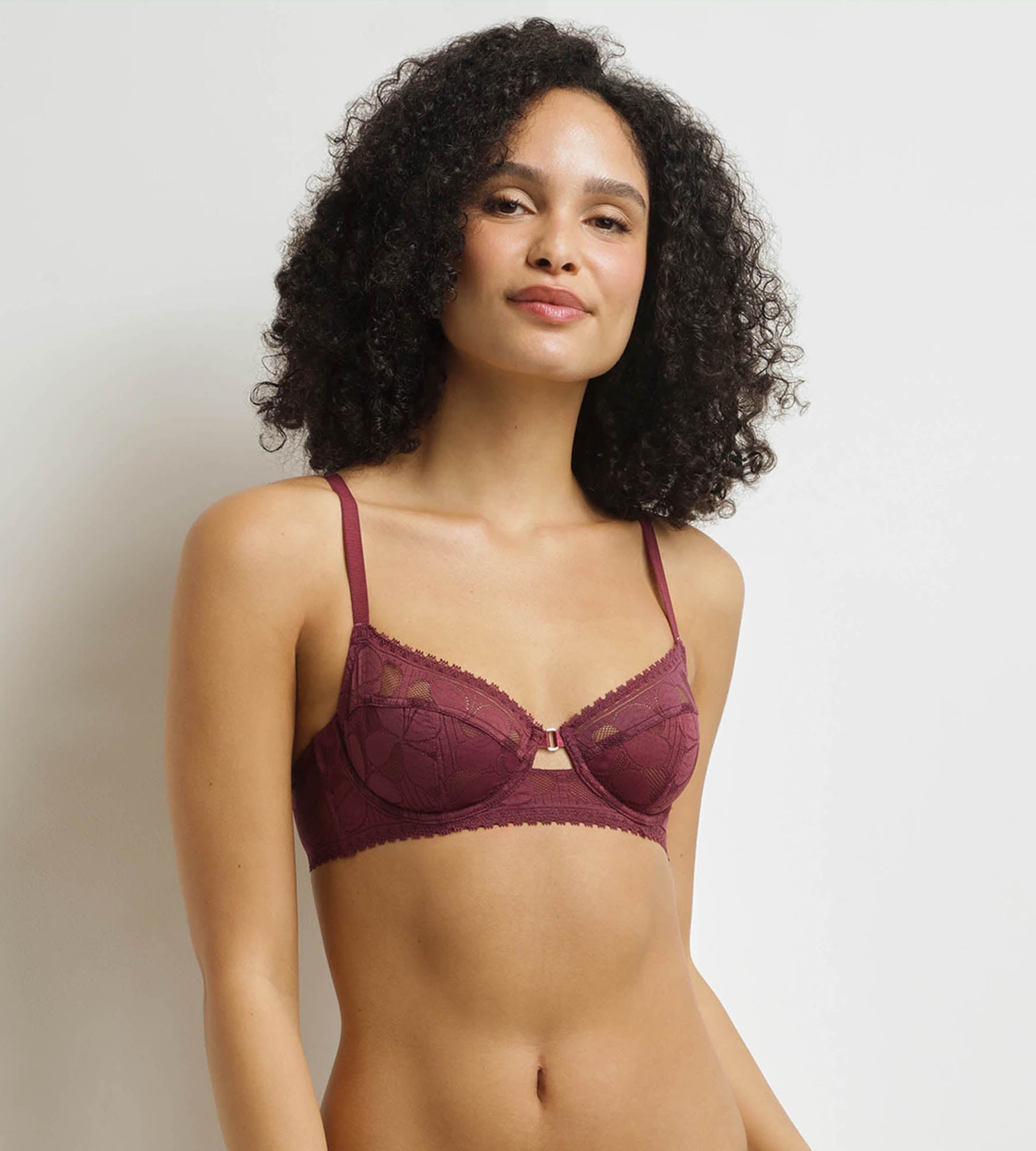 DIM Sujetador push-up con aros Fig Art Flowers