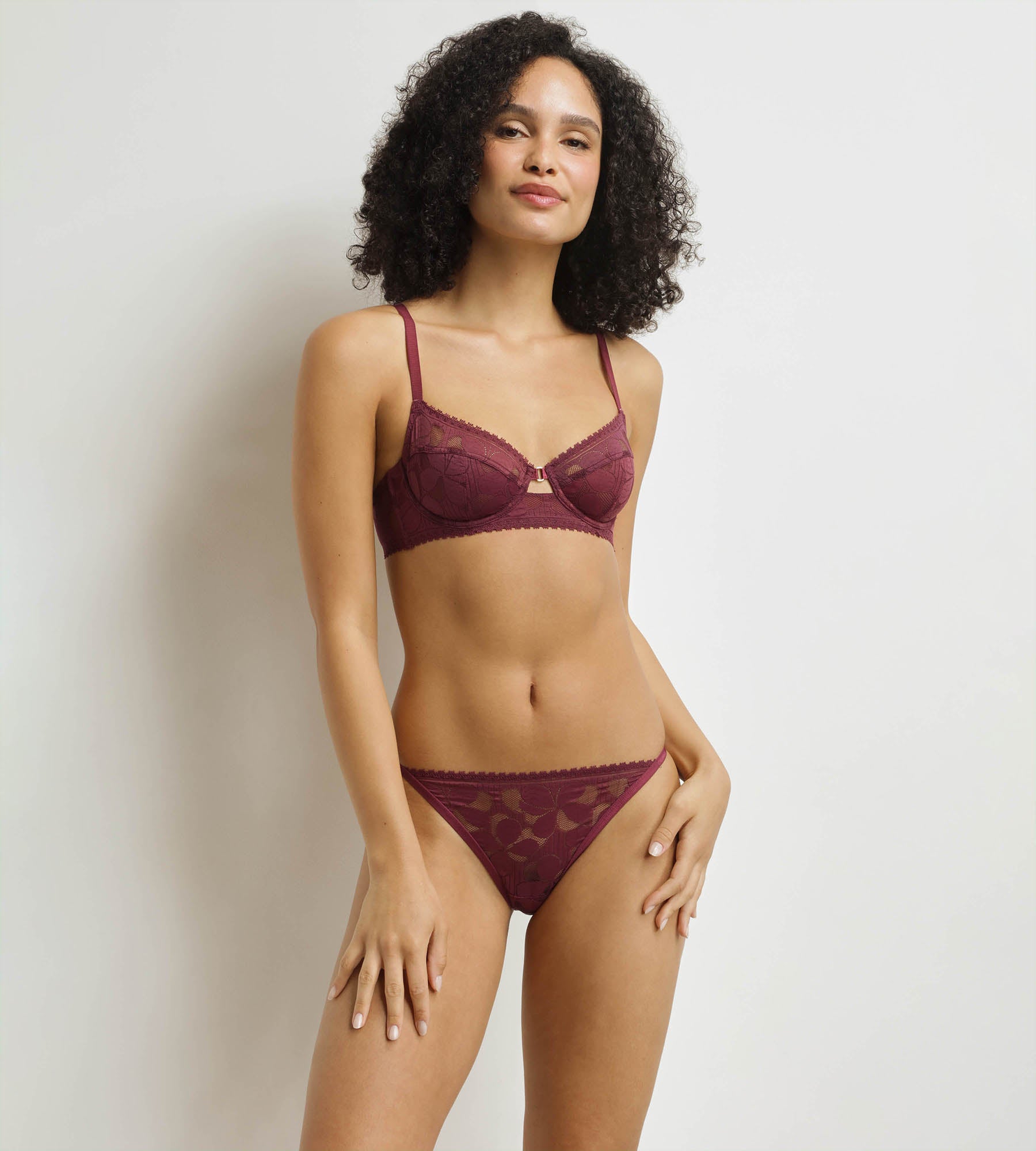 DIM Sujetador push-up con aros Fig Art Flowers