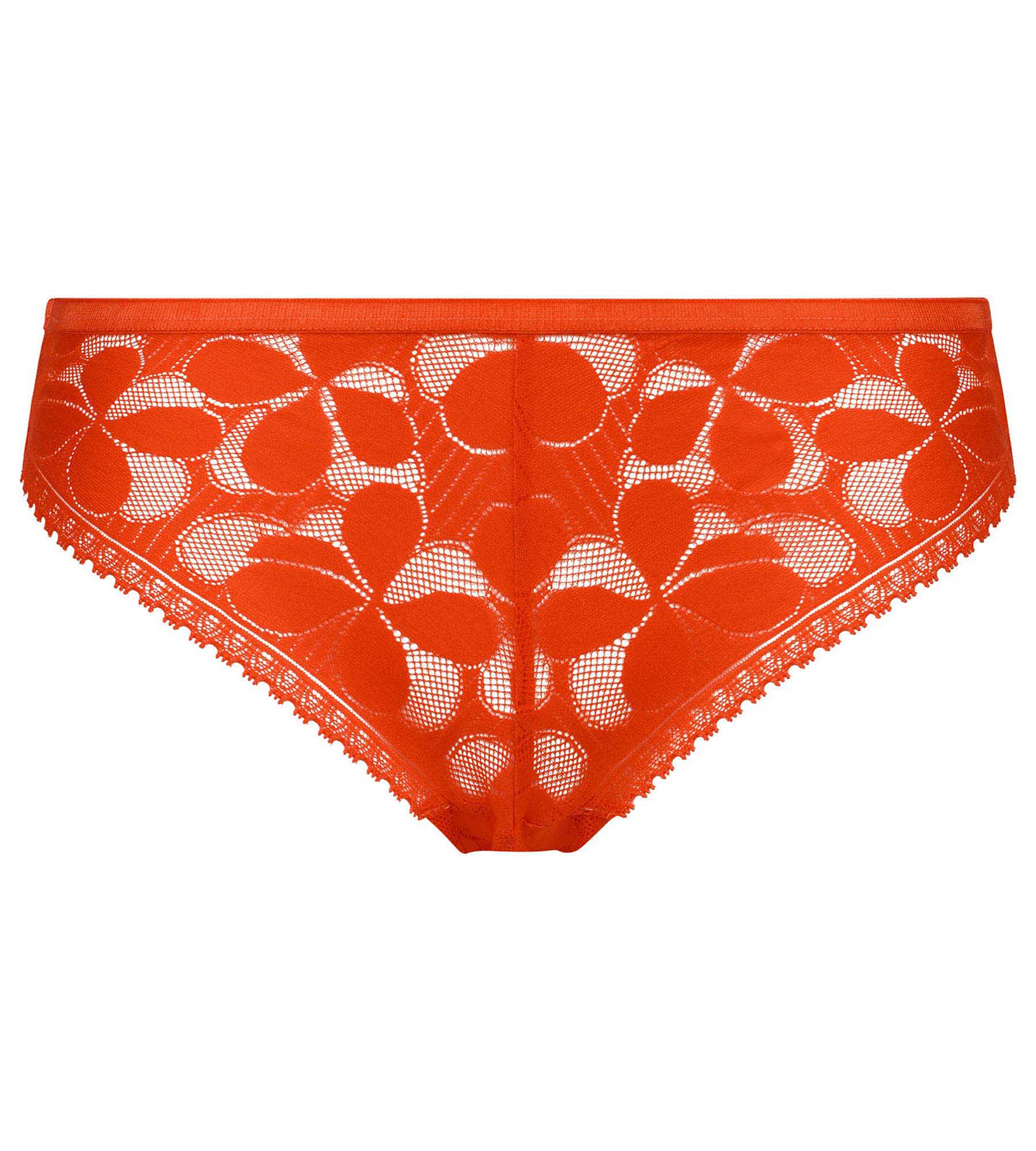 DIM Braguitas de mujer semitransparentes Orange Art Flowers