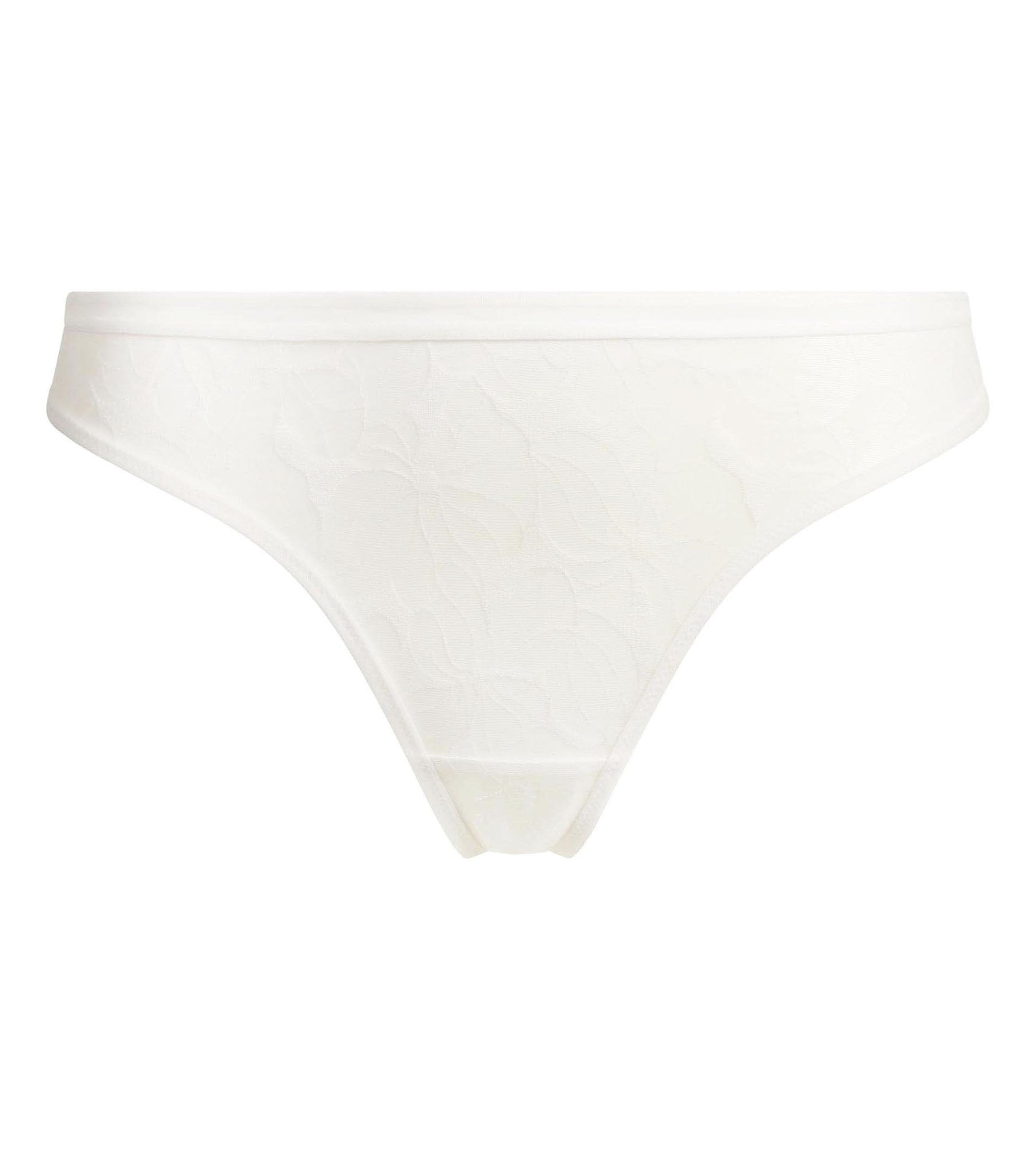DIM Tanga de mujer Blanco Dim Bloom
