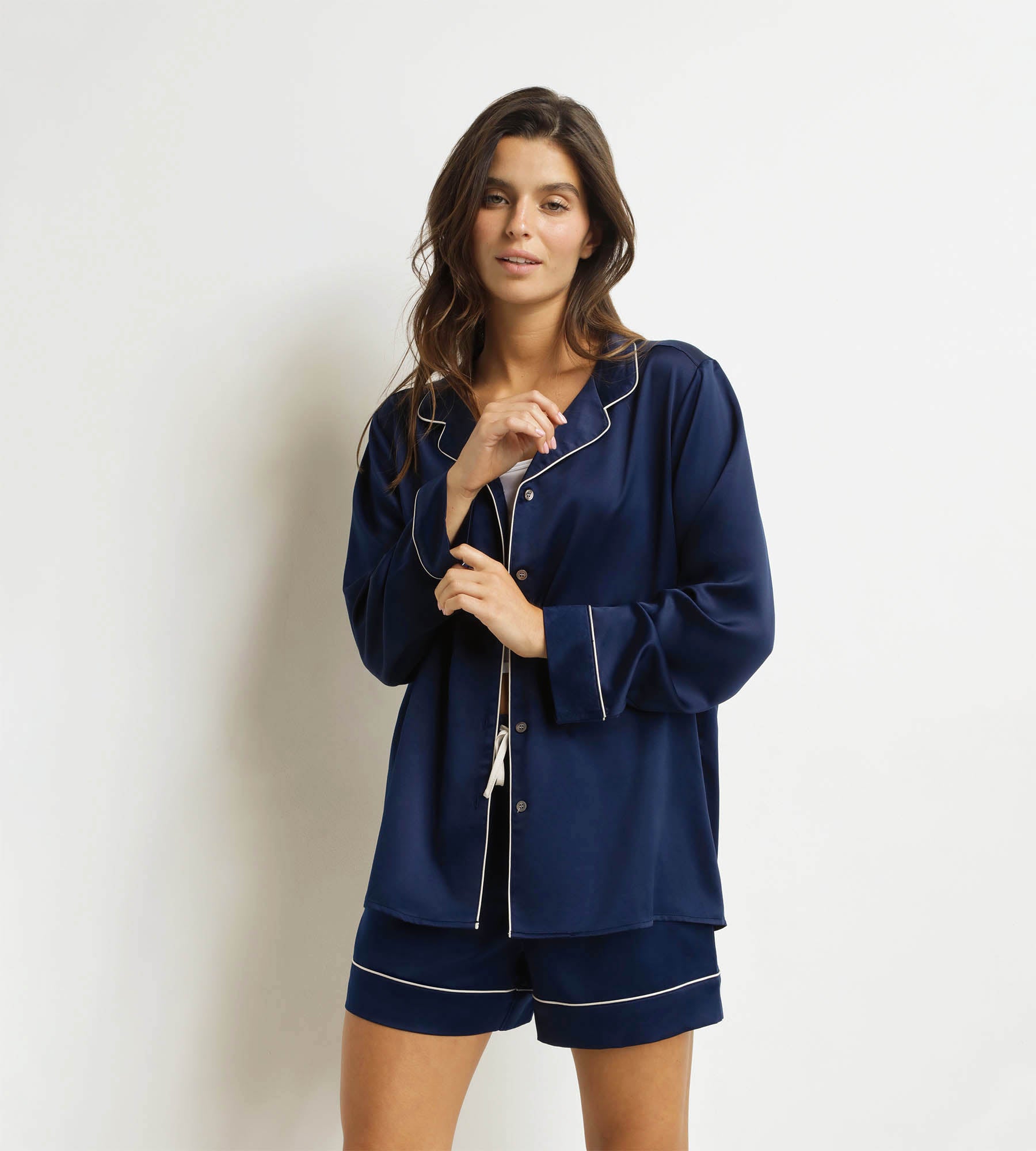DIM Pantalones cortos de pijama para mujer Midnight Blue Don't Disturb