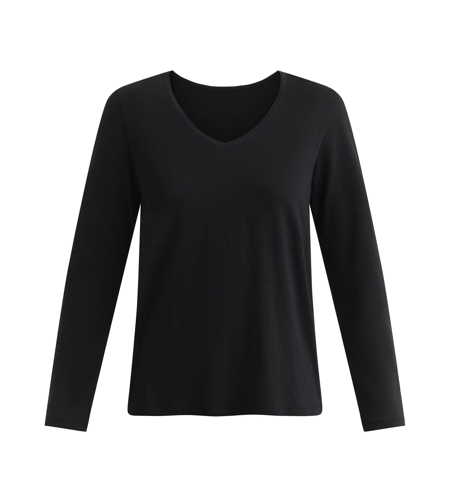 DIM Camiseta de mujer de manga larga de algodón Negro Dim Thermal