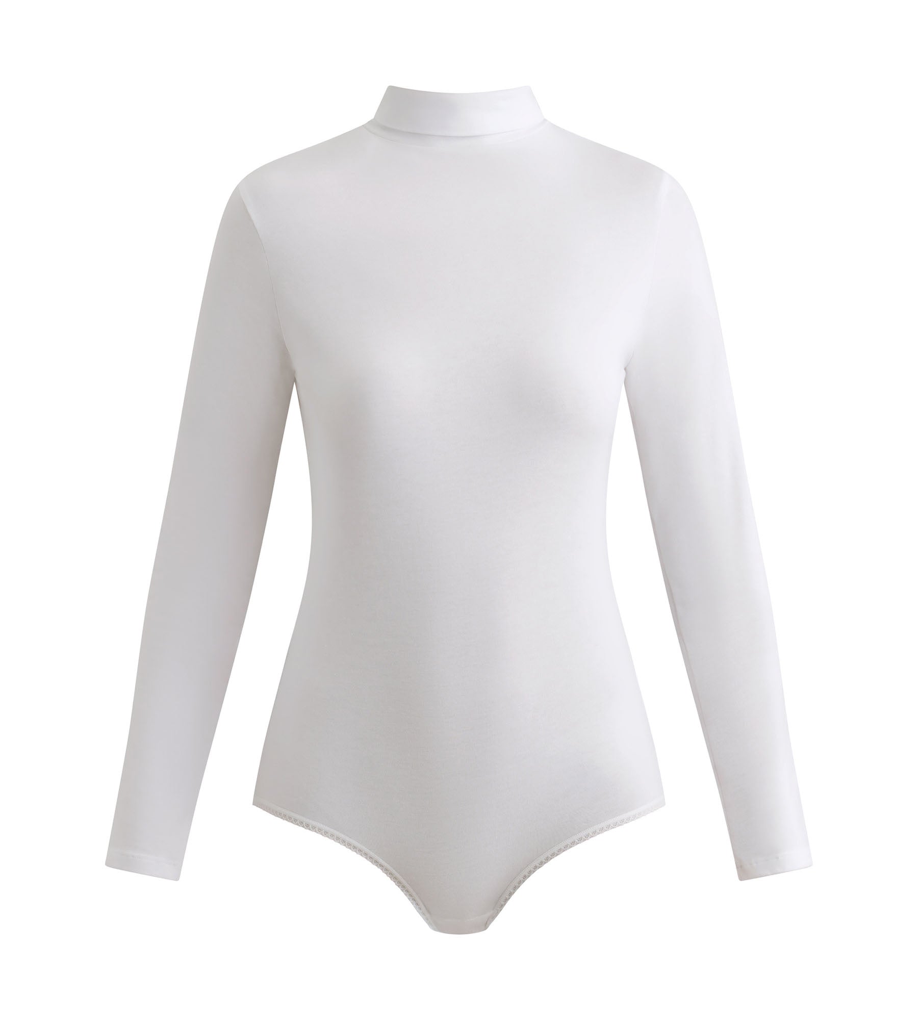 DIM Body de mujer de manga larga con cuello alzado Dim Thermal Blanco
