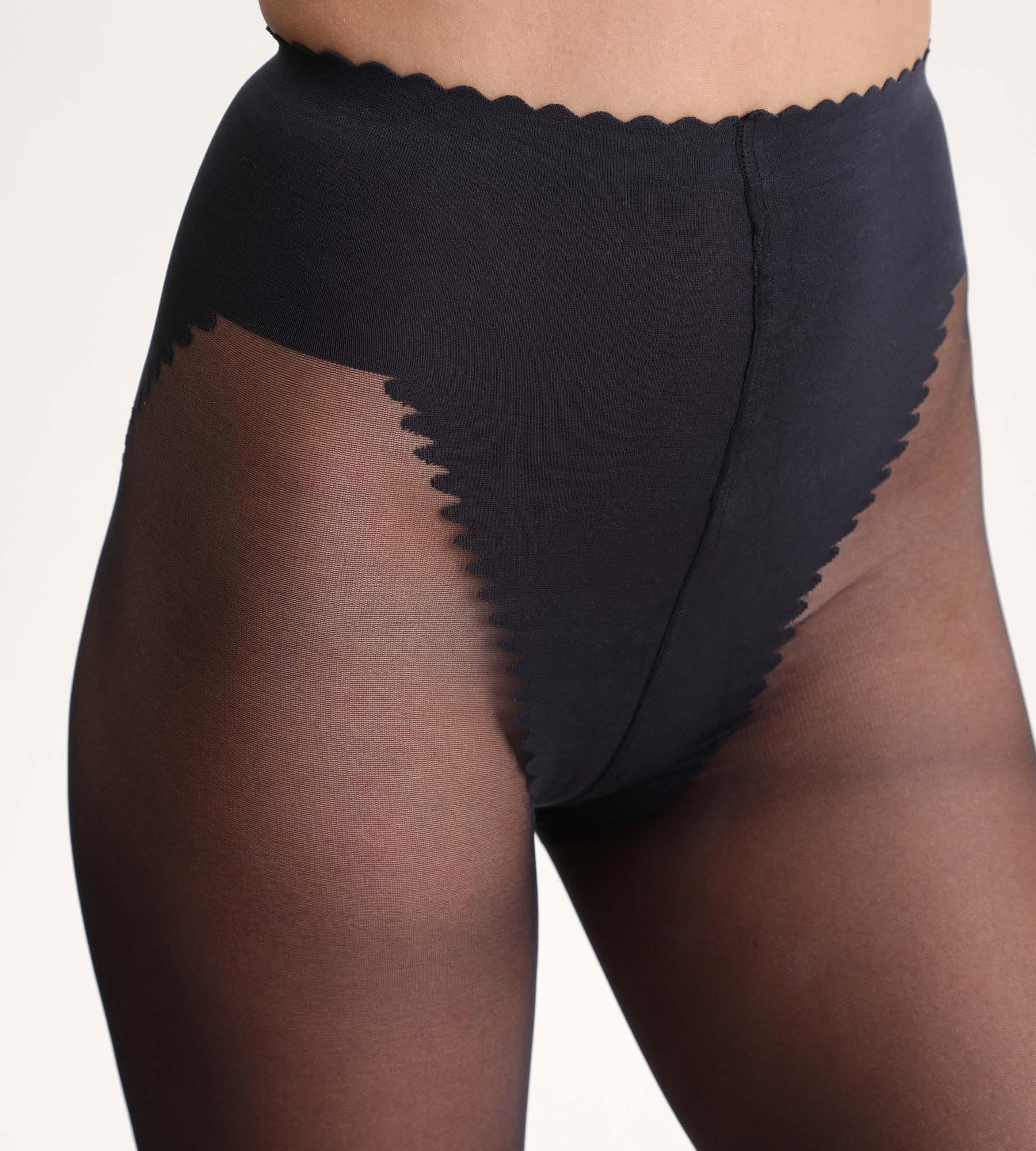 DIM Panti negro Body Touch vientre plano 20D