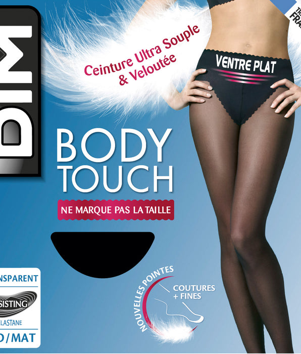 DIM Panti negro Body Touch vientre plano 20D