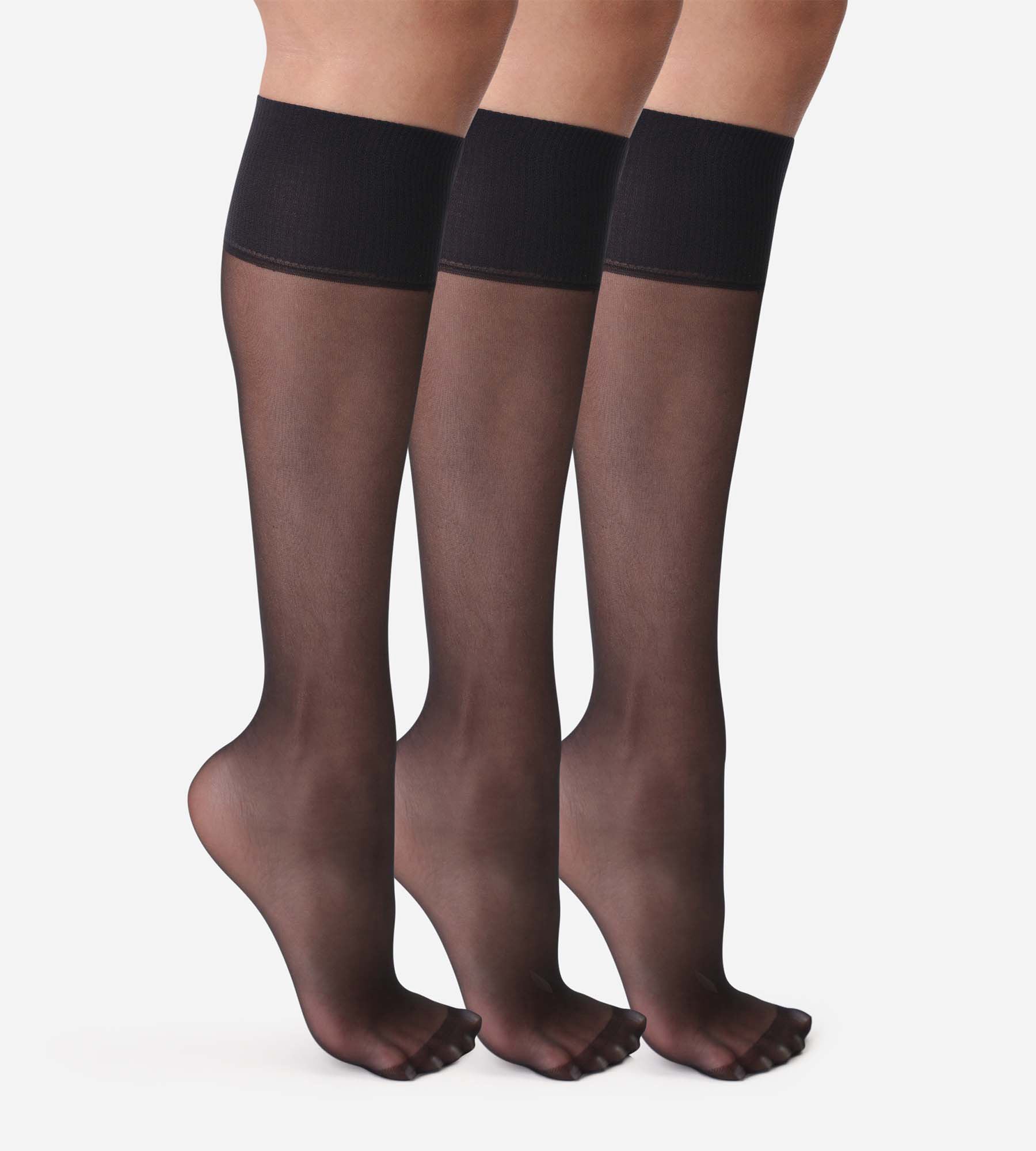 DIM Pack de 3 medias negras transparentes Beauty Resist 20D