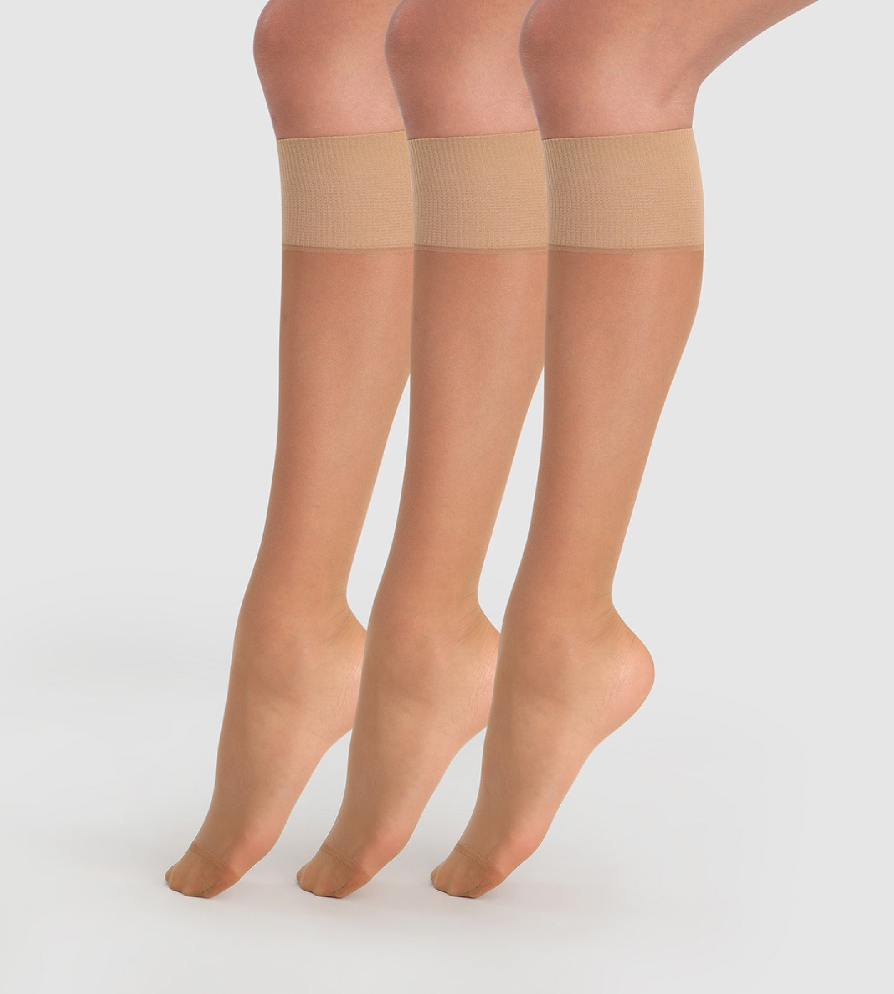 DIM Pack de 3 medias transparentes Canela Beauty Resist 20D