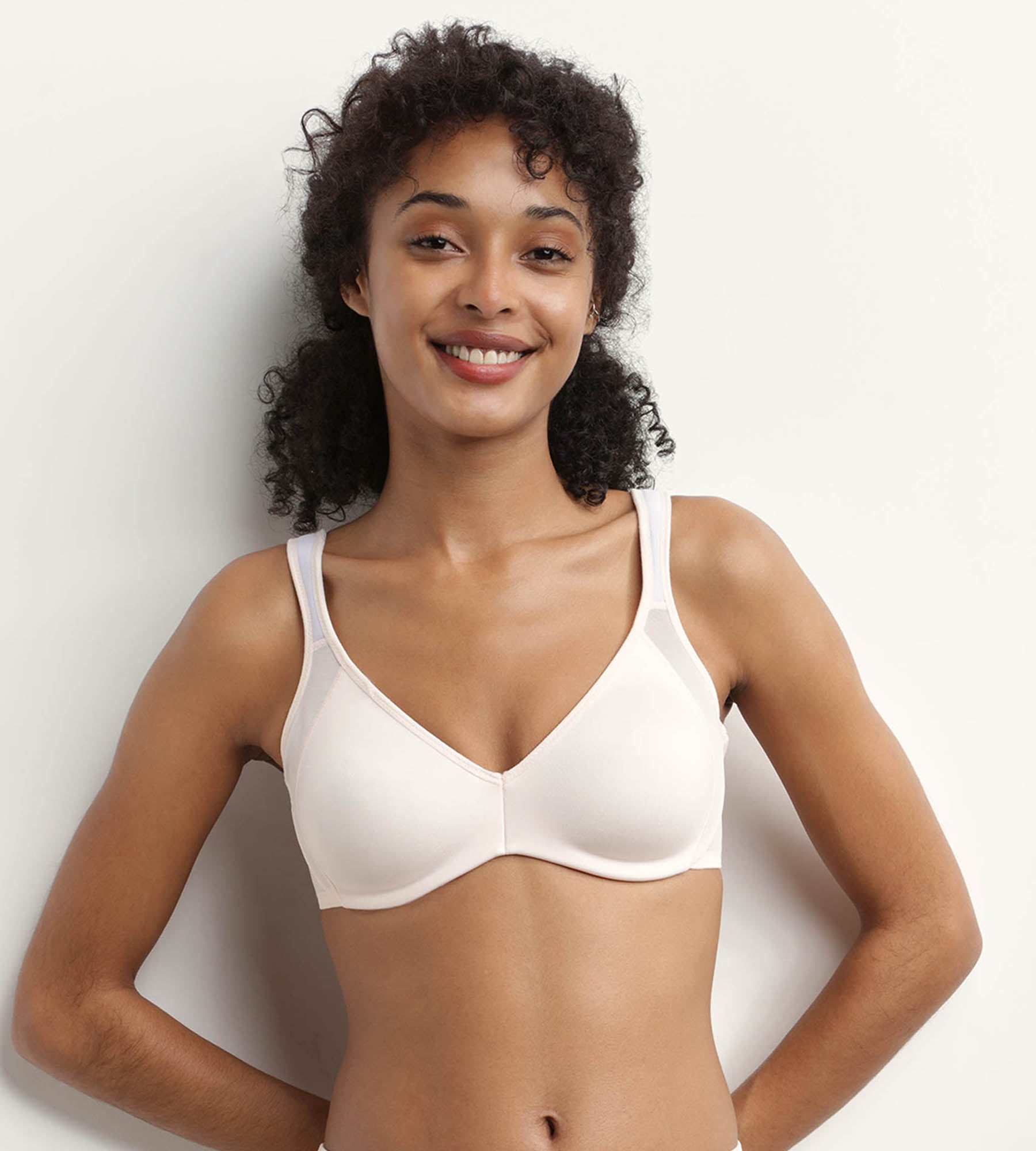 DIM Sujetador reductor con aros Rosa Generous Minimizer de Dim