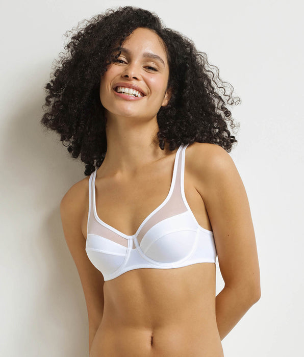 DIM Sujetador de gran capacidad con aros blanco Generous Dim