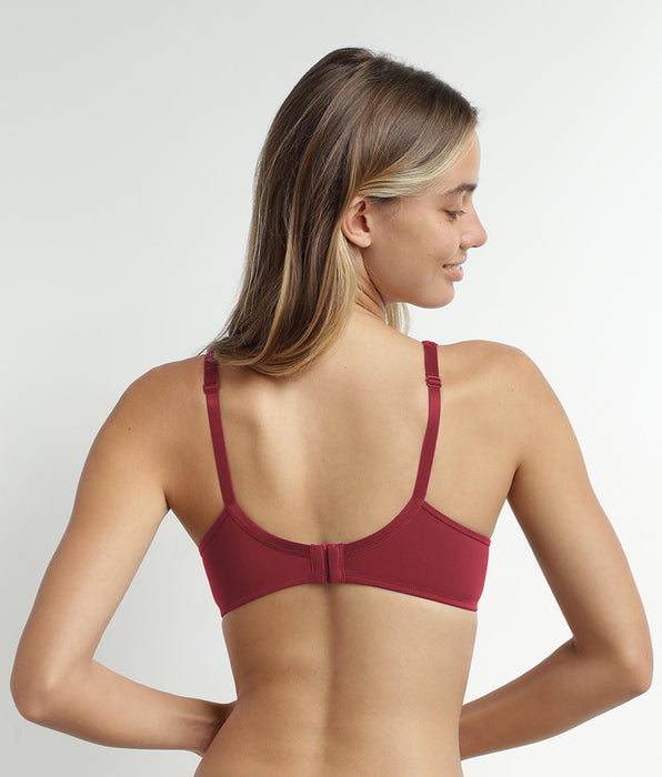 DIM Sujetador push-on de tul y microfibra Poppy Dim Generous