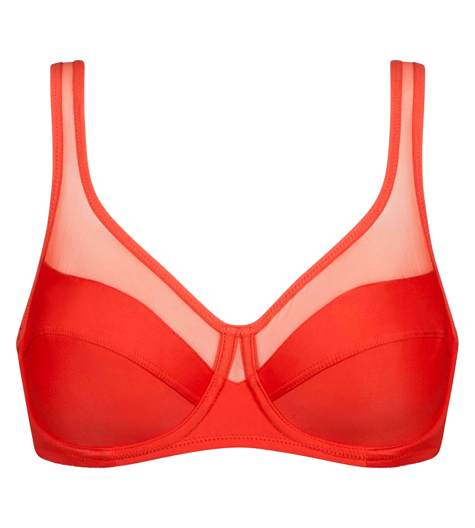 DIM Sujetador de gran capacidad con aros Rojo Fuego Generous Dim
