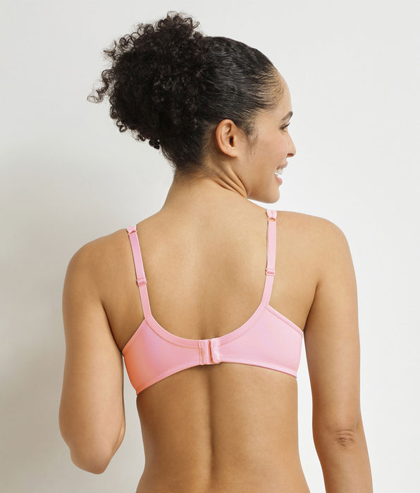 DIM Sujetador push-on con aros de generosas flores rosas