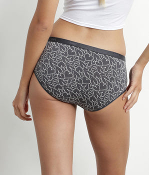 Pack de 5 shorties rojos de algodón elástico con corazones Les Pockets