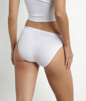 Pack de 3 bragas de algodón elástico Gris Rosa Blanco Les Bolsillos Ecodim